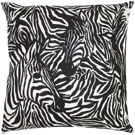 Hiding Zebra Cushion