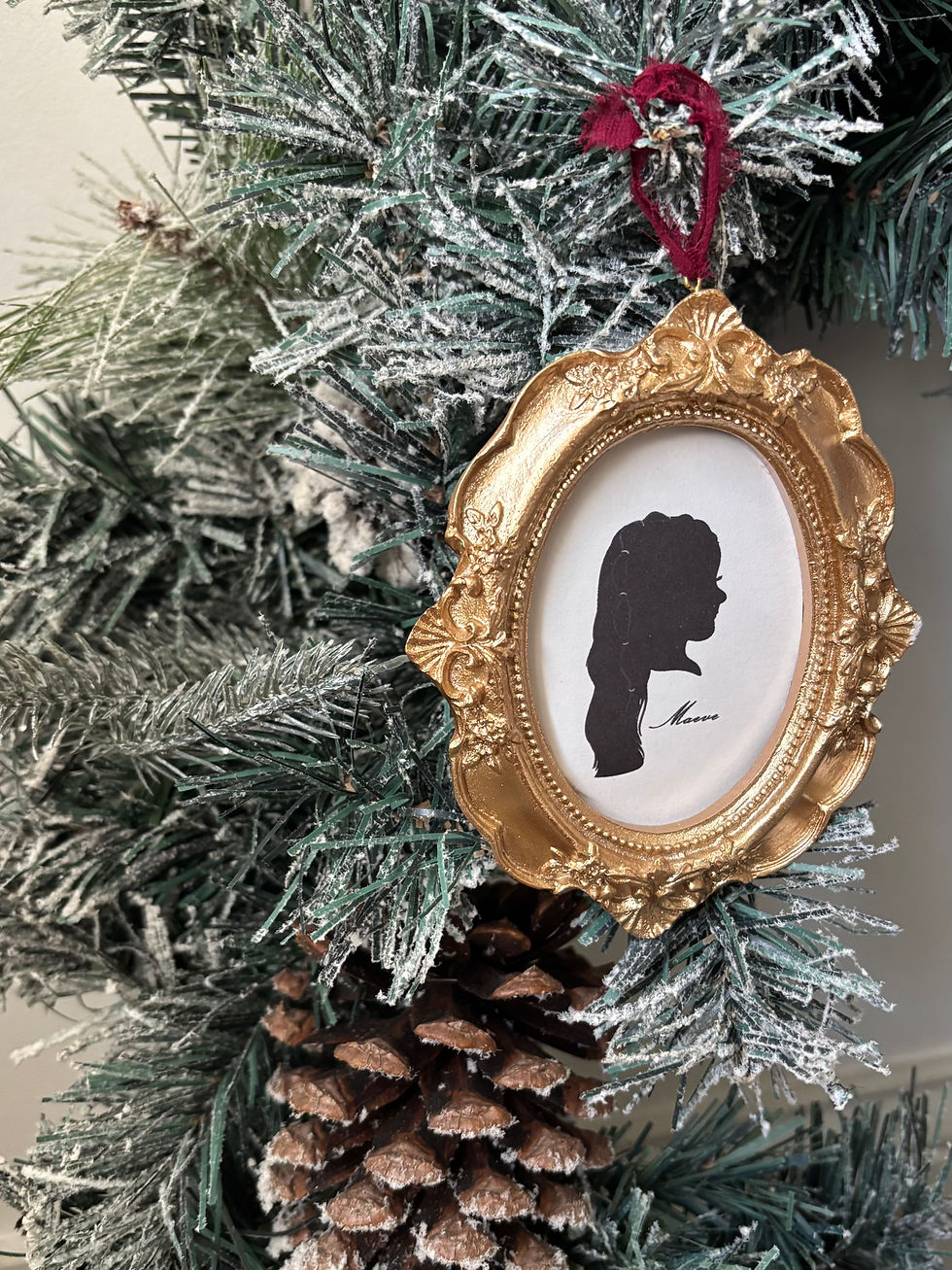 Hand Crafted Silhouette Ornament