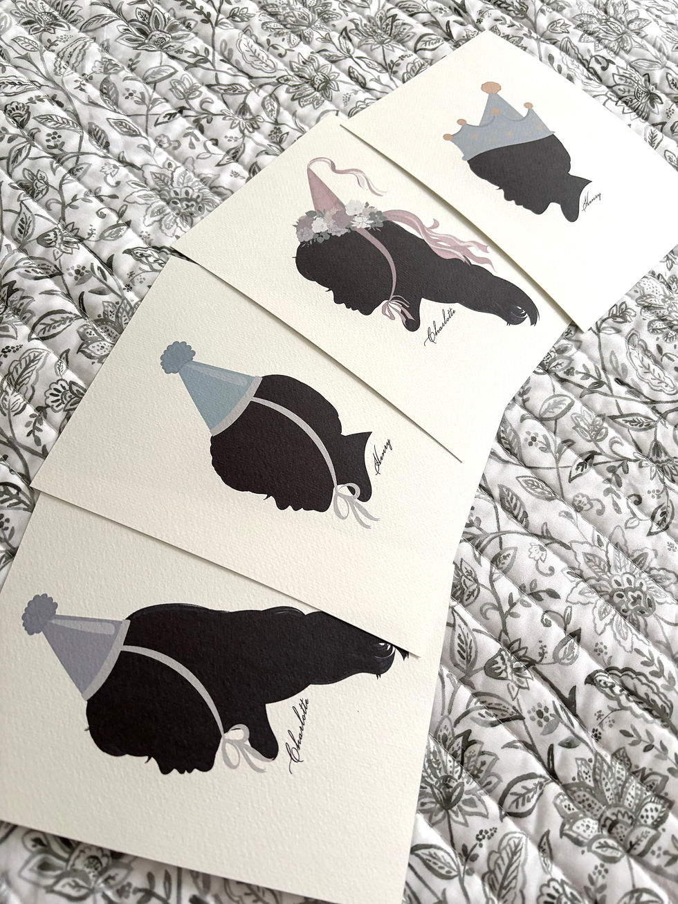 Thumbnail: The Birthday Series Custom Silhouette (5x7 Print)