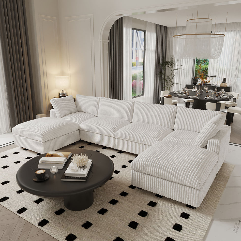 Thumbnail: ATUNUS USA in Stock Drop Shipping Modern Sofa Wholesale Living Room Furniture Co