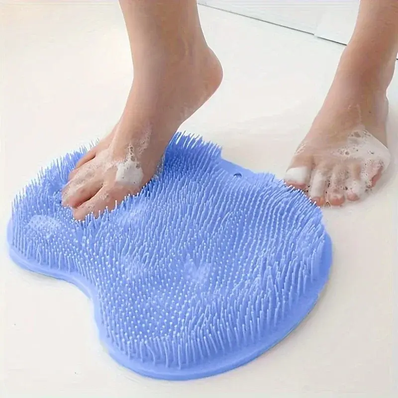 Thumbnail: Bathroom Shower Anti Slip Mat, Circular Massage Foot Mat, Back Suction Cup, Foot