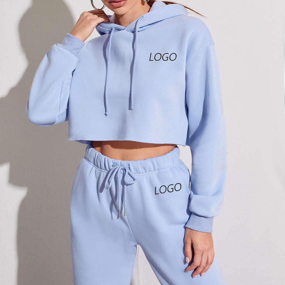 Thumbnail: Women's High Quality Custom Gym Jogger Jumpers 2-Piece Set Breathable Hoodie Swe