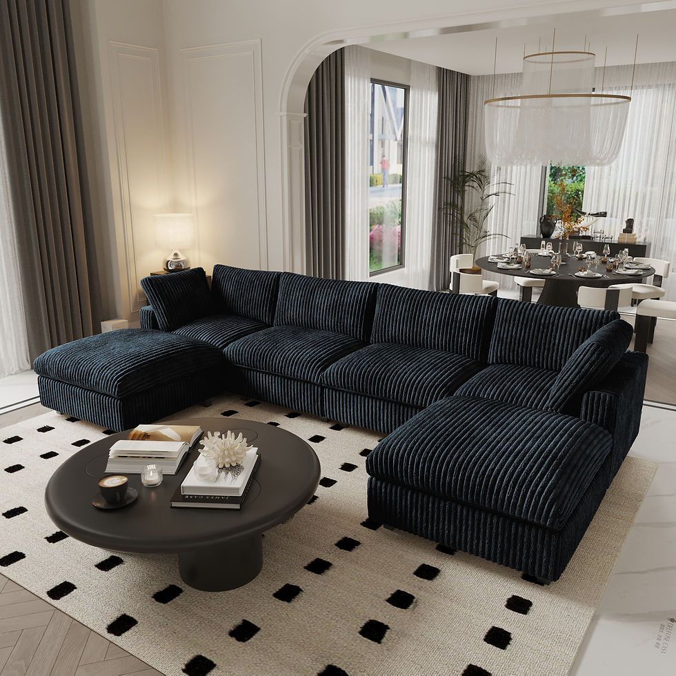 Thumbnail: ATUNUS USA in Stock Drop Shipping Modern Sofa Wholesale Living Room Furniture Co