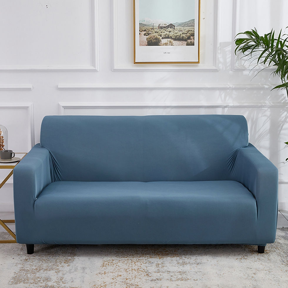 Thumbnail: Yellow Elastic Solid Color Armchair Cover Sofa All-inclusive Couch Cover 1 2 3 S