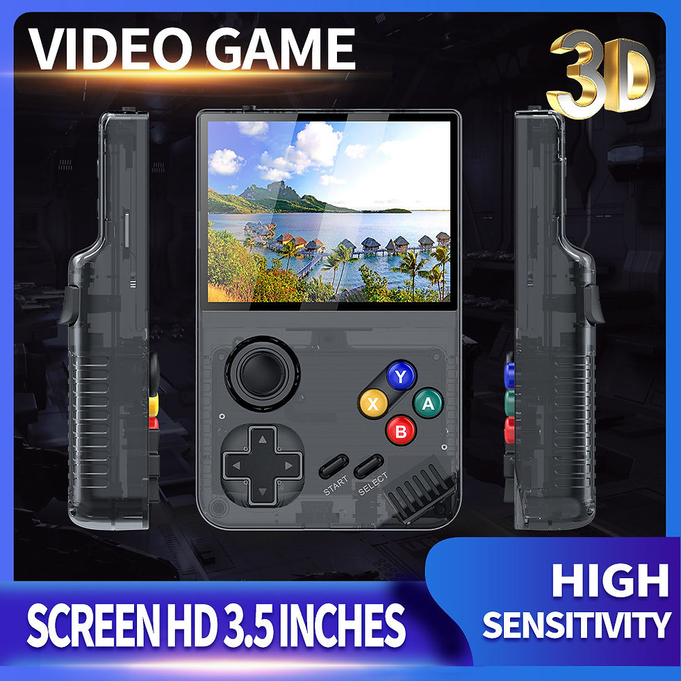 Thumbnail: New  3.5 Inch Mini Screen Super Classic Arcade M19 Game Colorful Button Handled 