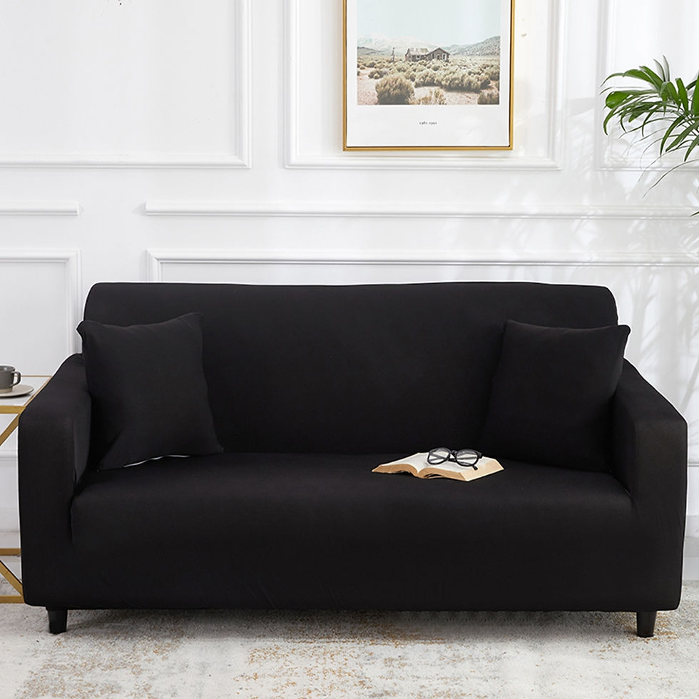 Thumbnail: Yellow Elastic Solid Color Armchair Cover Sofa All-inclusive Couch Cover 1 2 3 S