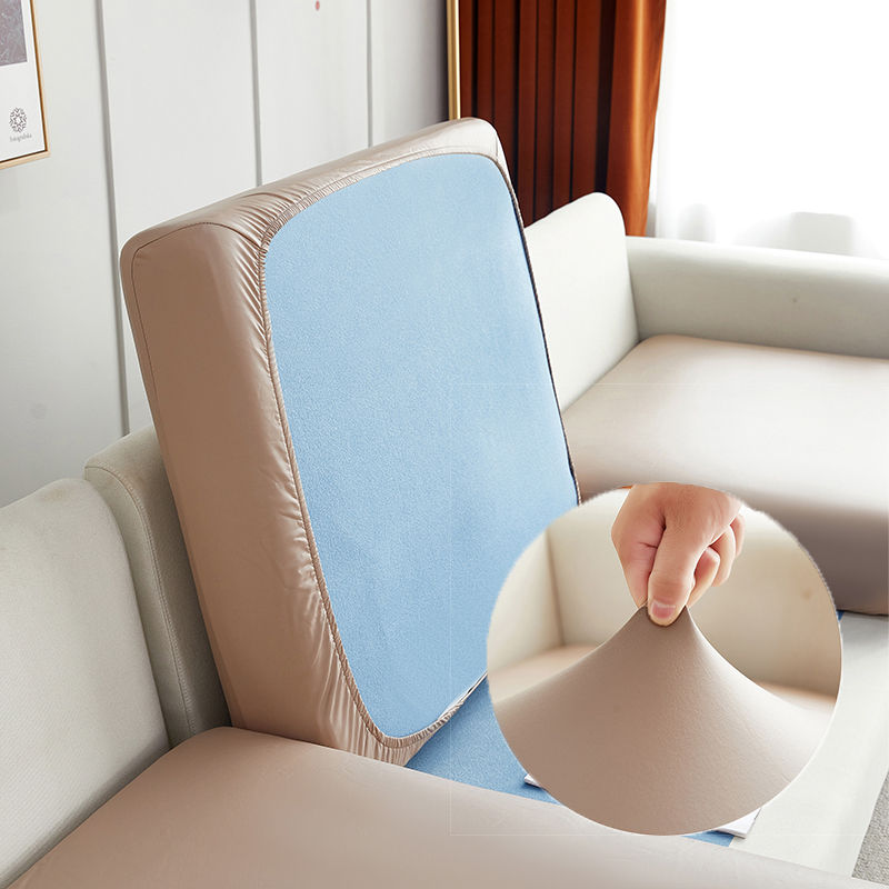 Thumbnail: 1/2/3Pcs PU Leather Couch Cushion Cover Waterproof Stretch Chair Couch Slipcover