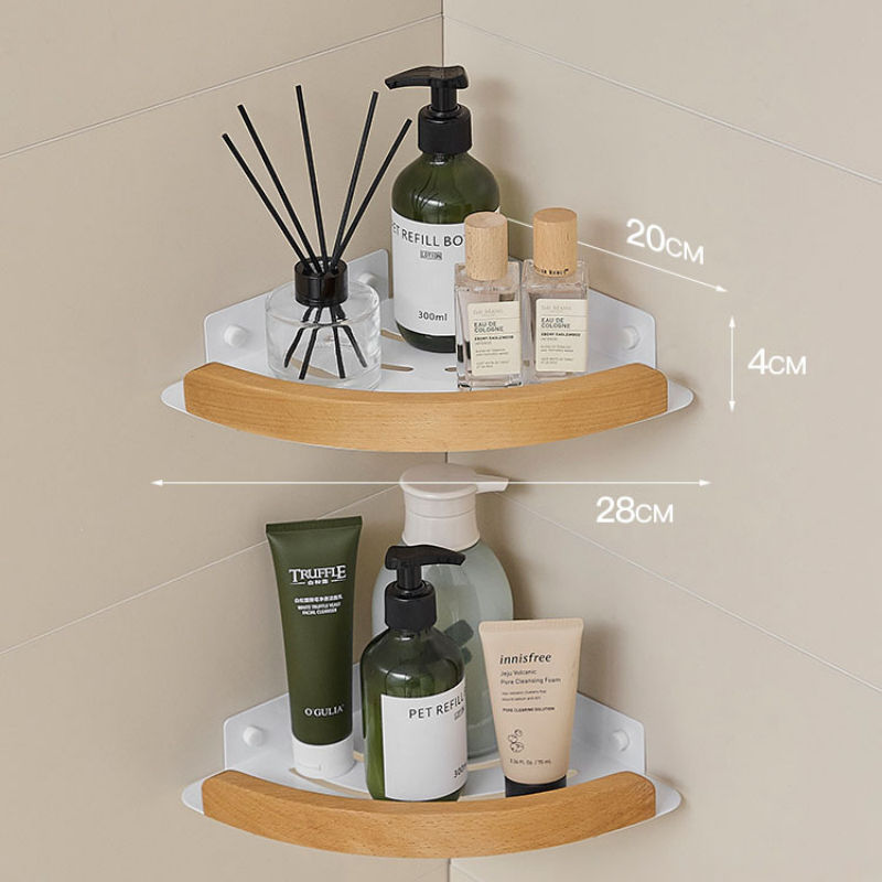 Thumbnail: Bathroom towel bar no punching toilet storage shelf bathroom organizer and stora