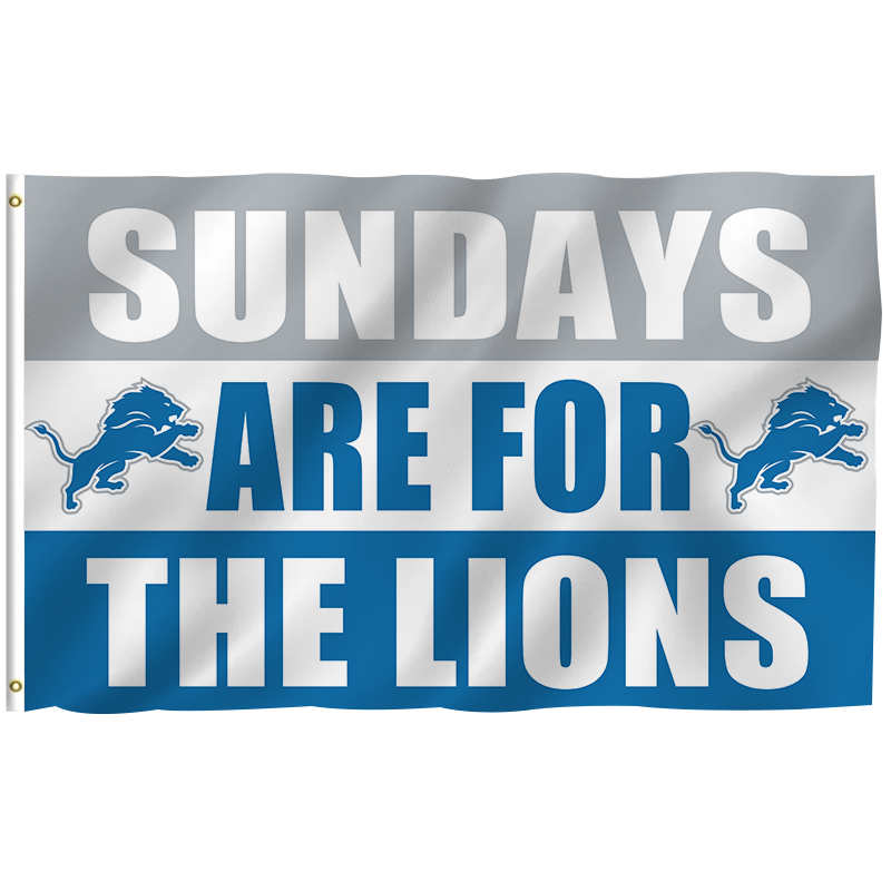 Thumbnail: High Quality 3x5ft for NFL Football Team Custom Design Banners for Detroit Lions