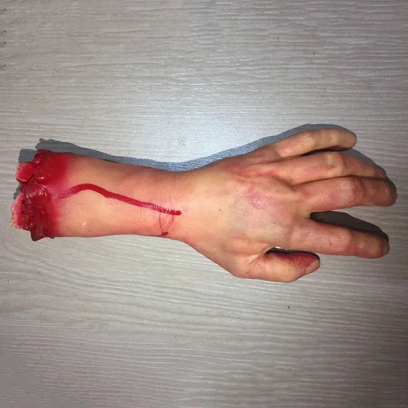 Thumbnail: Halloween Props Horrible Blood Broken Fake Limbs Fingers Legs Arm Feet Latex Tri