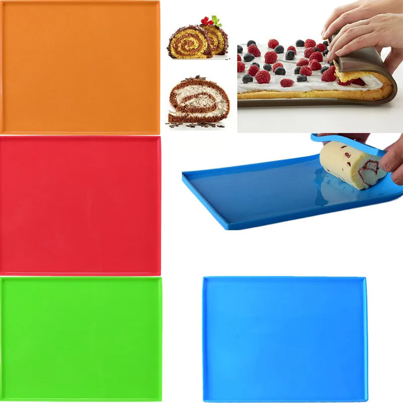 Thumbnail: Swiss Food-Grade Silicone Nonstick Cake Mold Rug Mat Nonstick Baking Tools Roll 