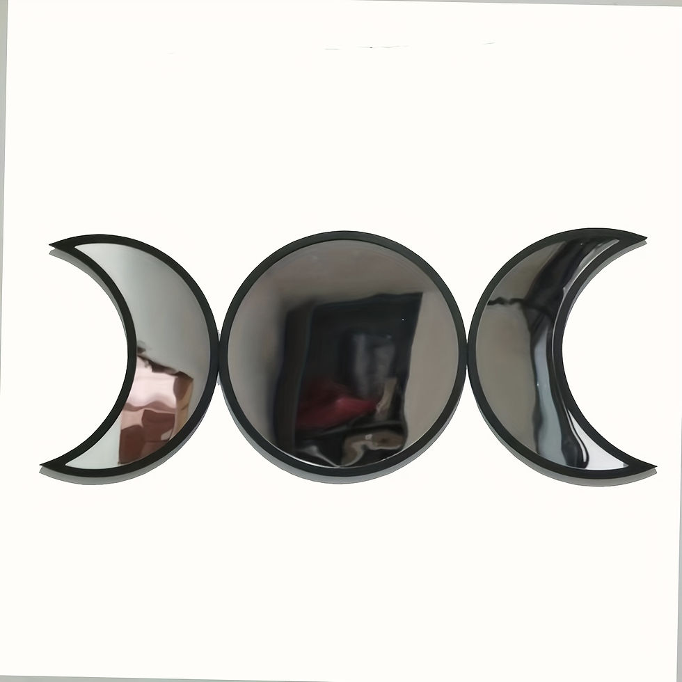 Thumbnail: 3pcs/set Goddess Triple Moon Crystal Mirror March Goddess Crystal Mirror, Aesthe