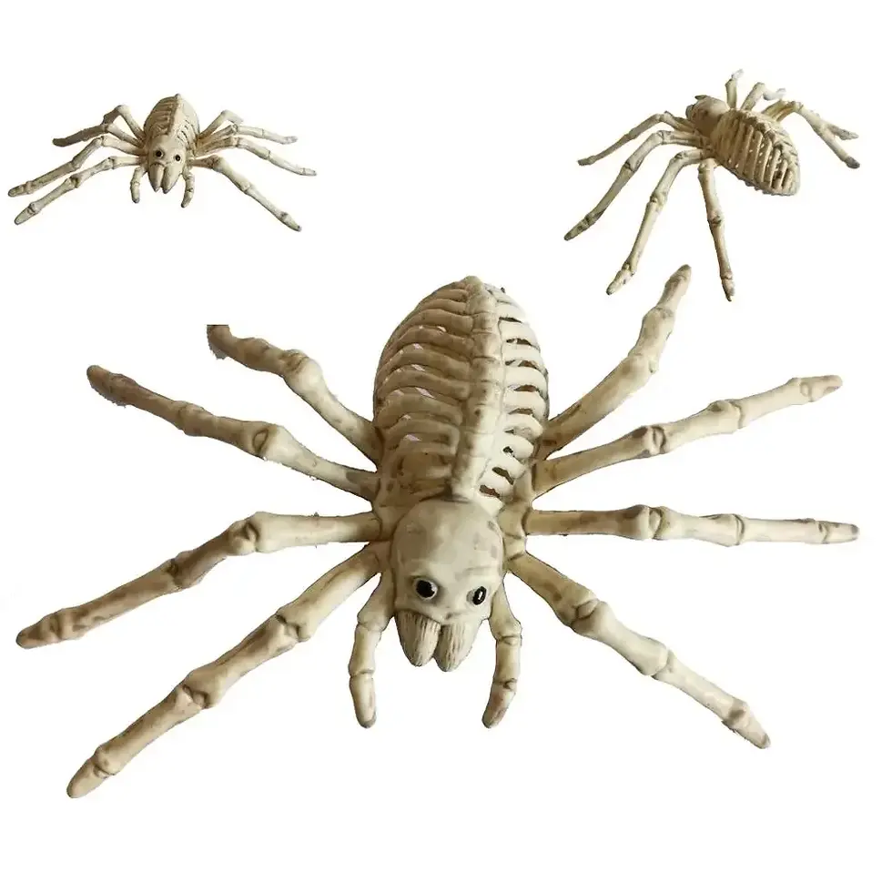 Thumbnail: Halloween Decorations-Realistic Skeleton Props with Bats and Scorpions,Plastic A