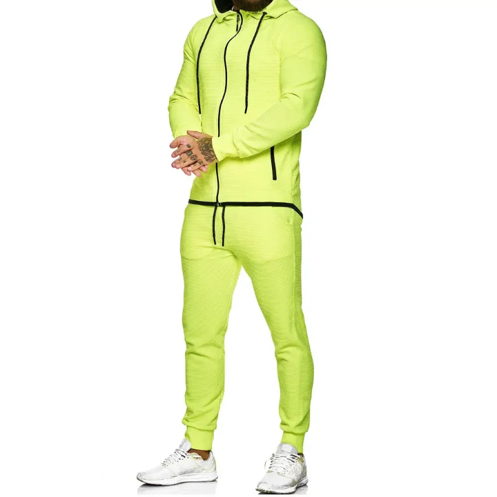 Thumbnail: Custom Logo Men's Winter Sportswear Joggers Sets Comfortable Gym Training Wear w