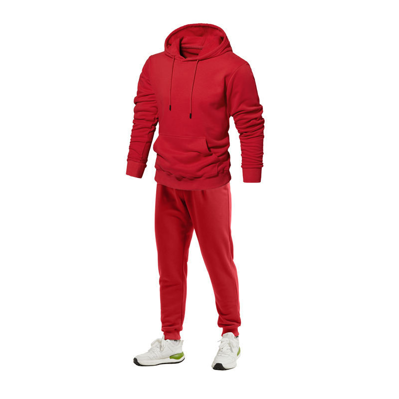Thumbnail: Cotton Men Jogging Suits Set Hoodie and Jogger Set,Custom Blank Mens Sweat Suits