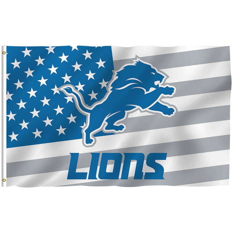 Thumbnail: High Quality 3x5ft for NFL Football Team Custom Design Banners for Detroit Lions