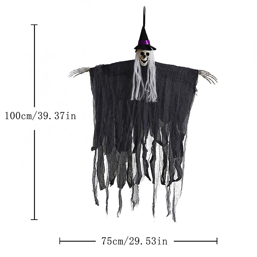Thumbnail: Halloween Skeleton Ghost Hanging Decoration Spooky Horror Ghost Props For Outdoo