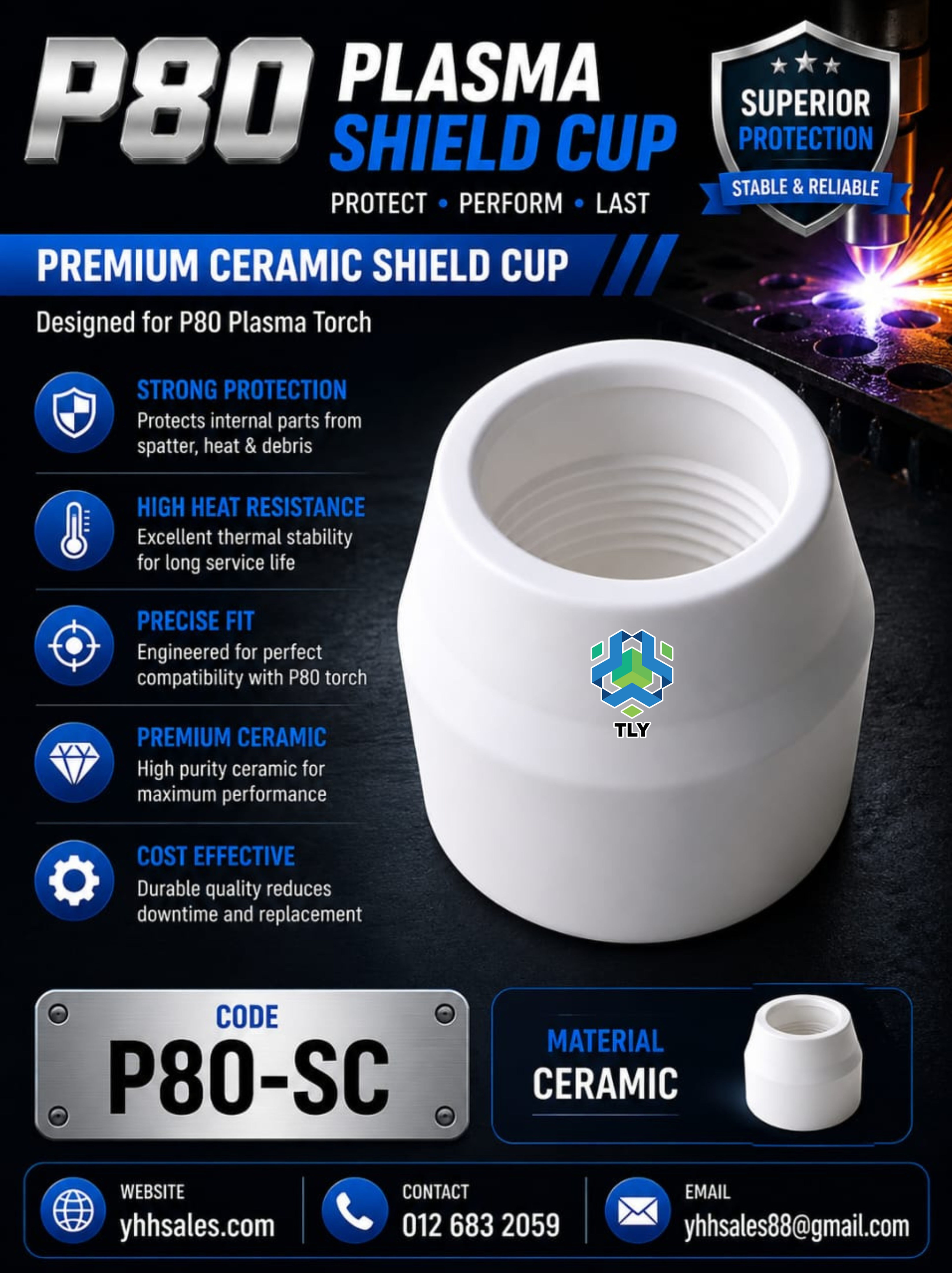 FIFA02 Plasma P80 Shield Cover P80-SC