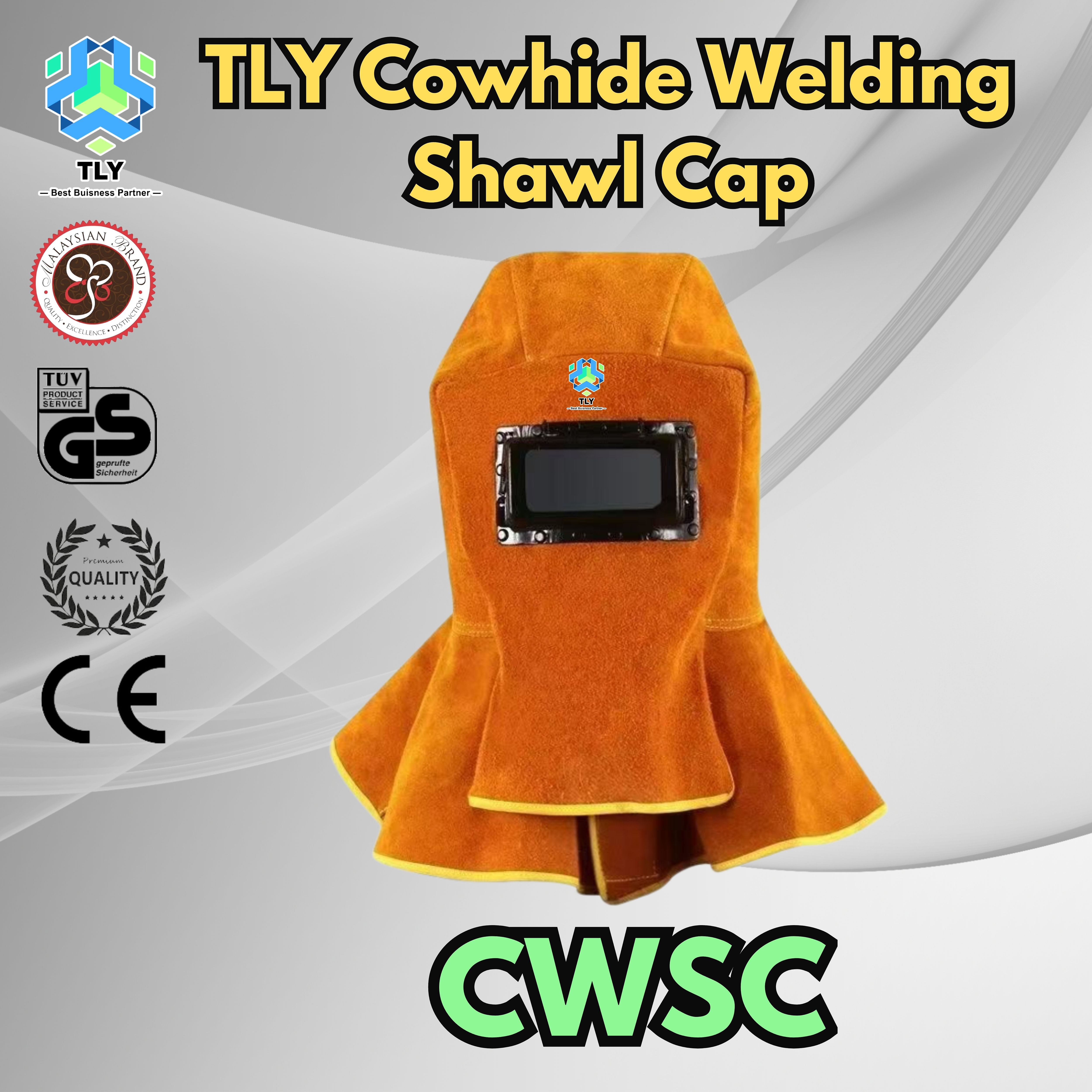 FGA02 TLY Cowhide Welding Shawl Cap CWSC