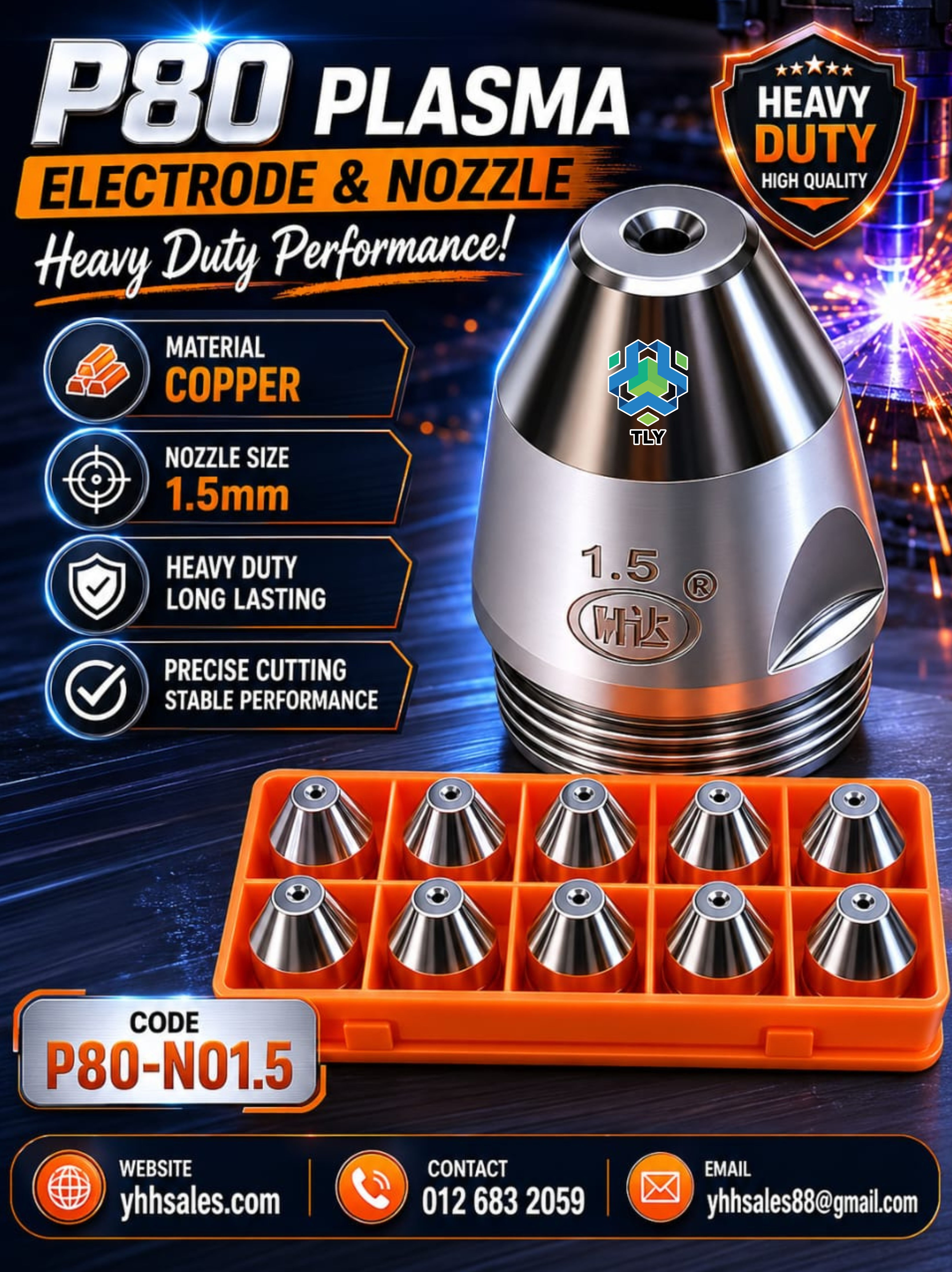 FIFB02 Plasma P80 Heavy Duty Nozzle