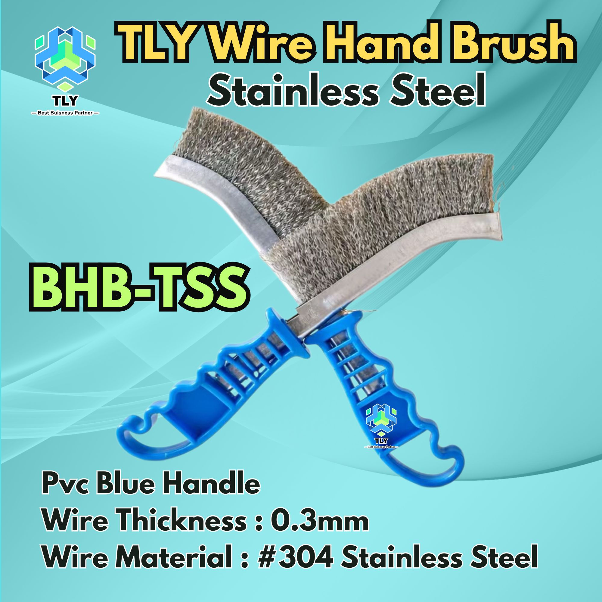 CACB02 TLY Stainless Steel Blue Handle BHB-TSS