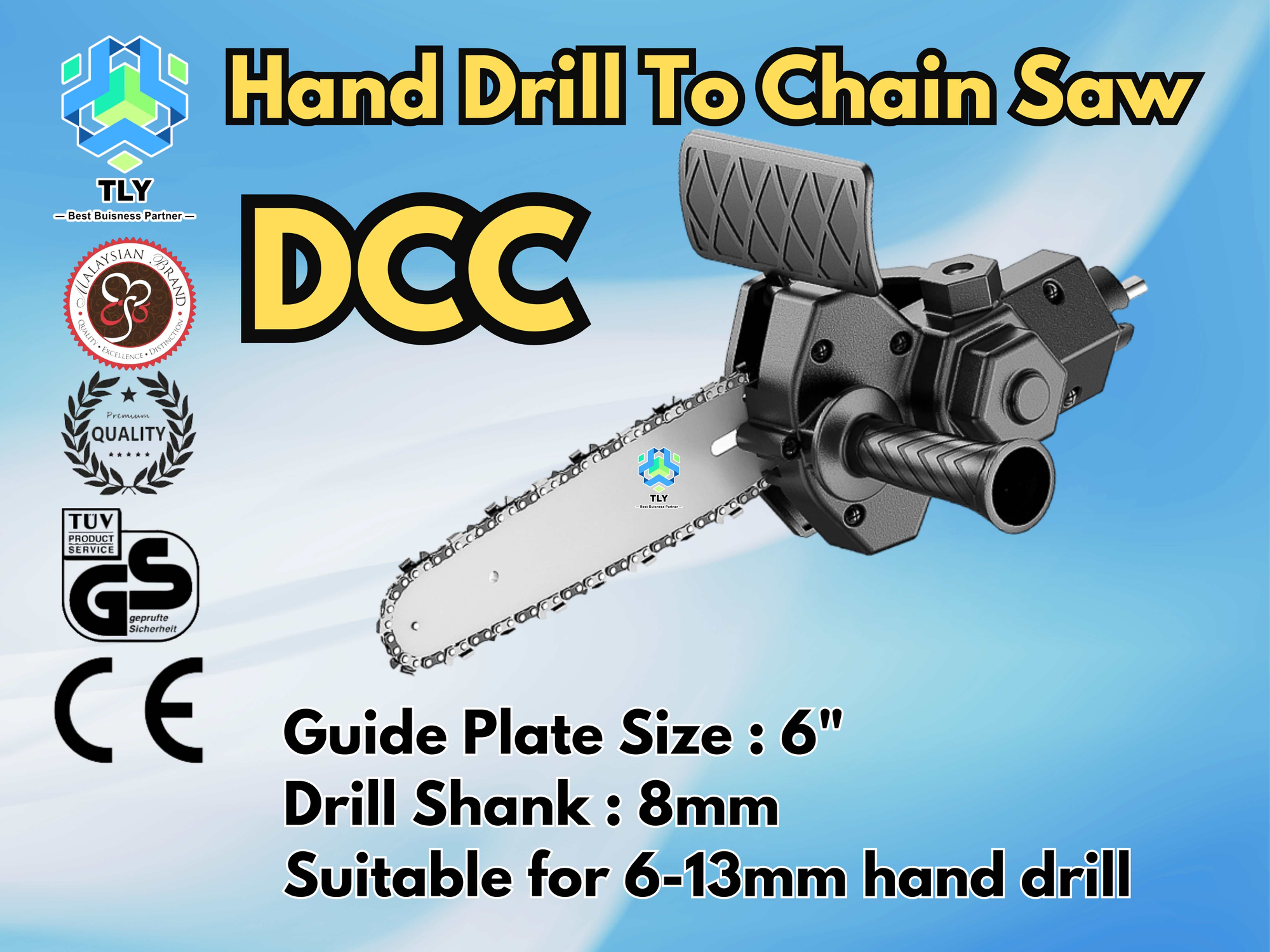 KBA08 Hand Drill To Chainsaw DCC