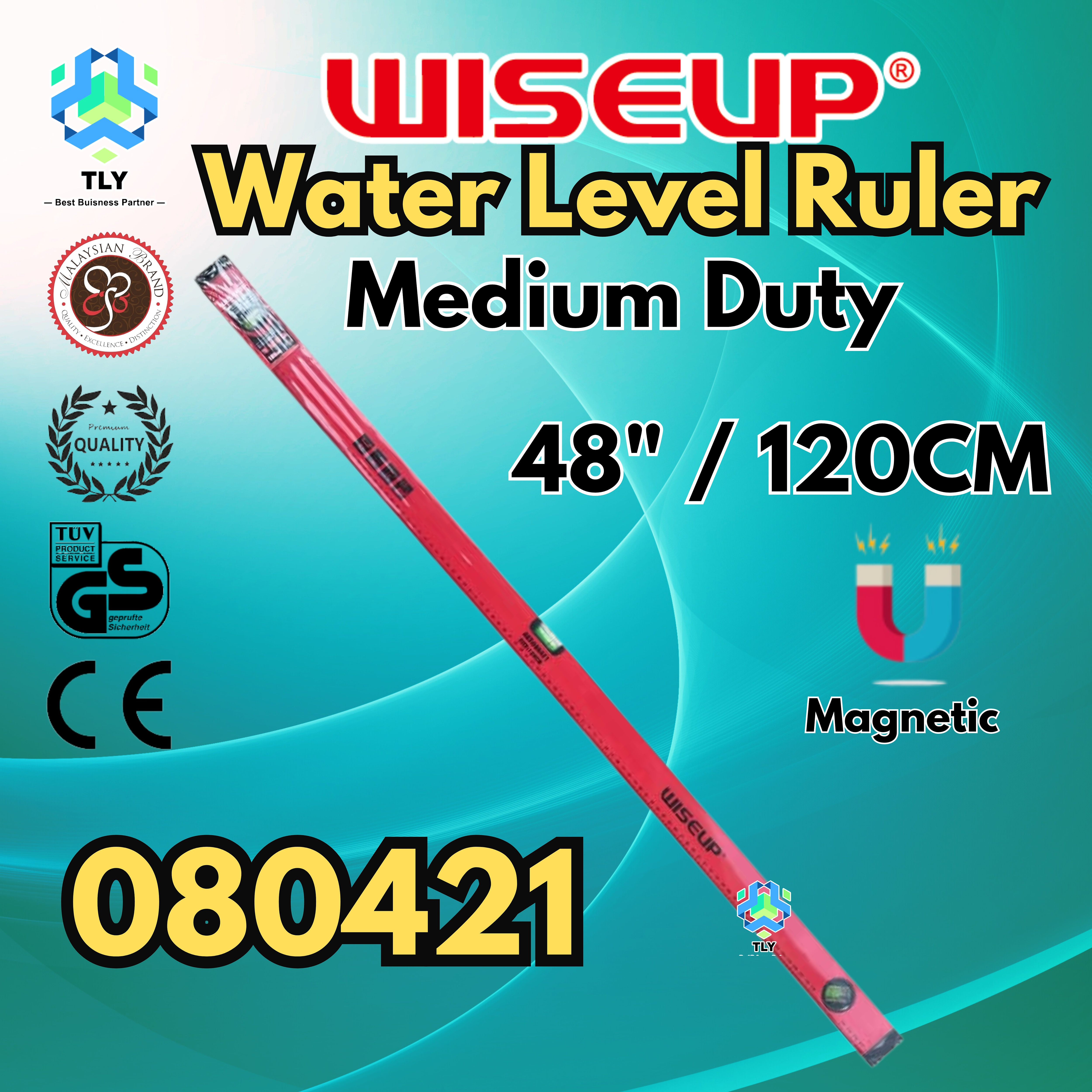 JFJ07 Wiseup Medium Duty Water Level Ruler 48" 080417
