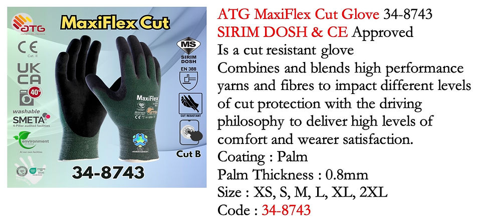 Thumbnail: DCC06 ATG MaxiFlex Cut Glove 34-8743