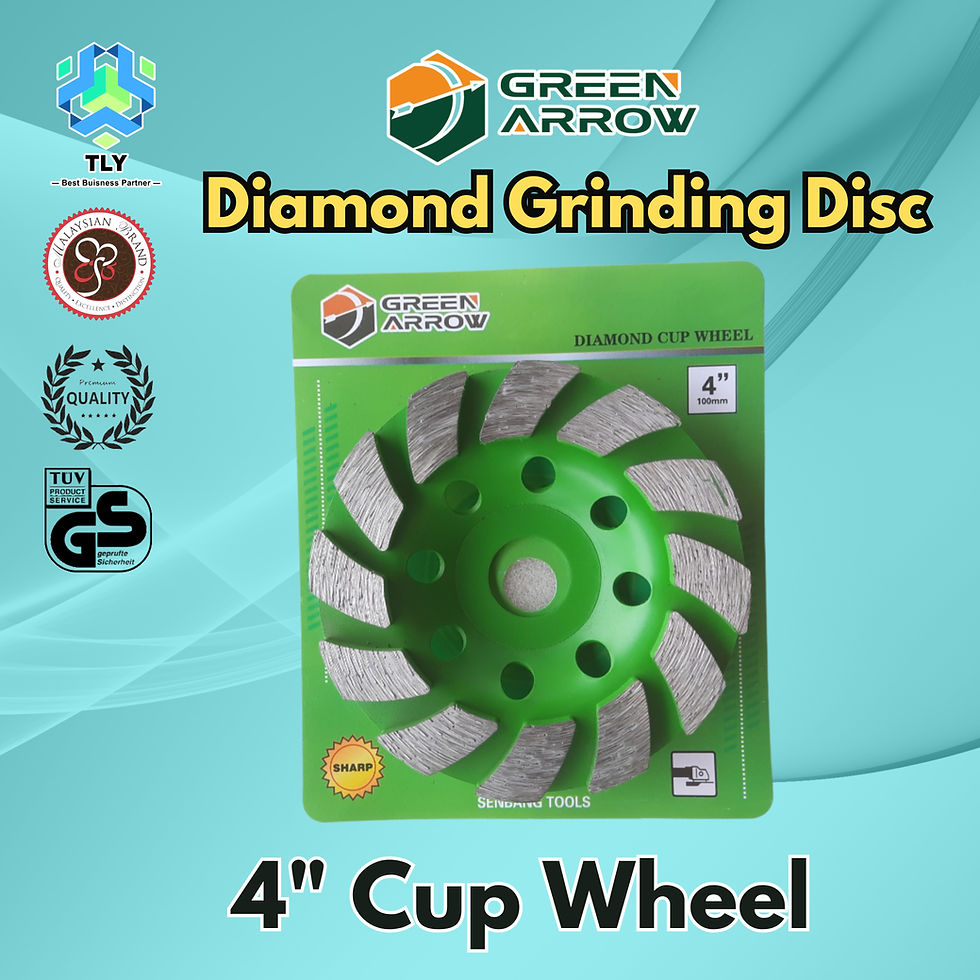 Thumbnail: CEB03 Diamond Grinding Disc - Green Arrow 4" Cup Wheel