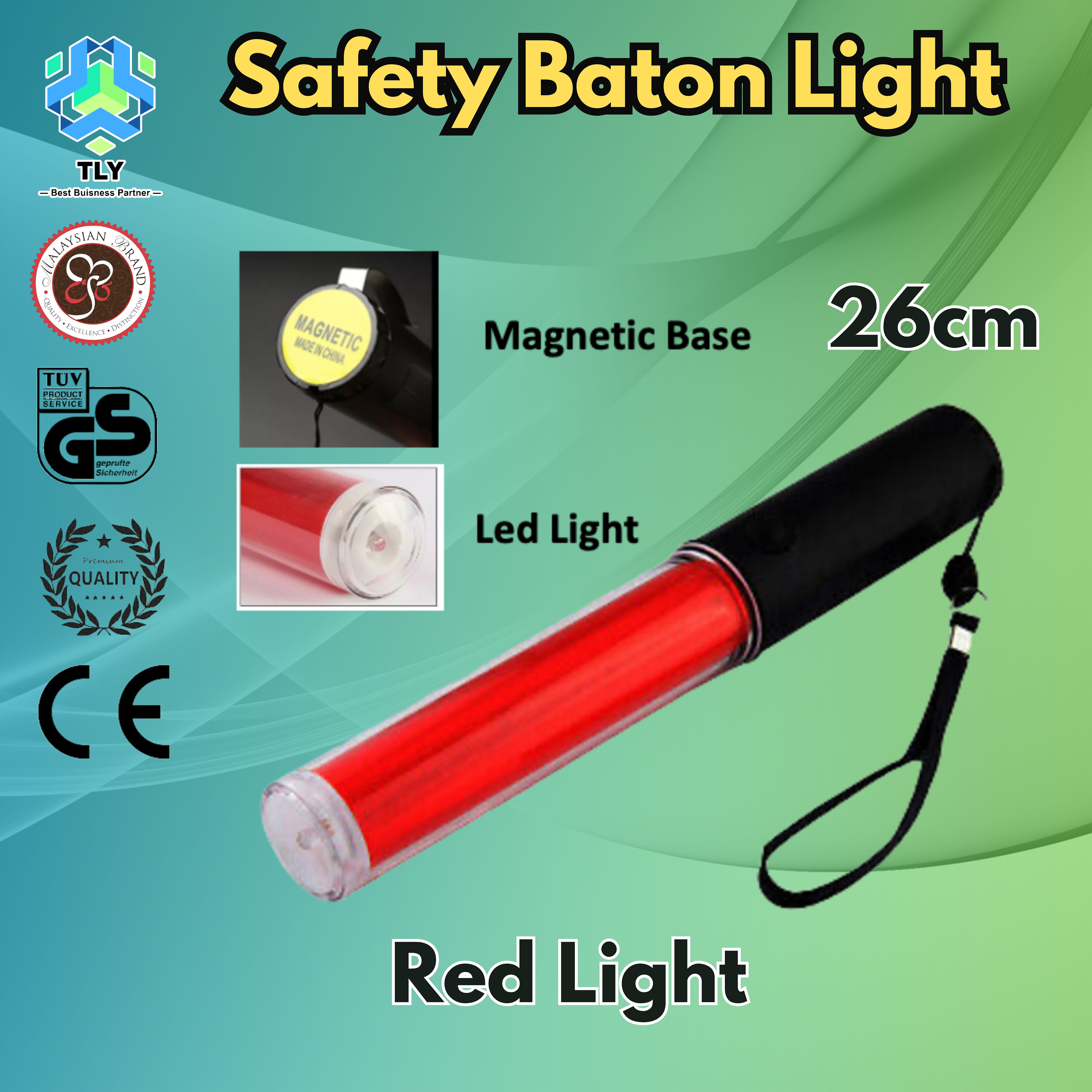 EHB07 Safety Baton Light - BL7 26cm Red Light