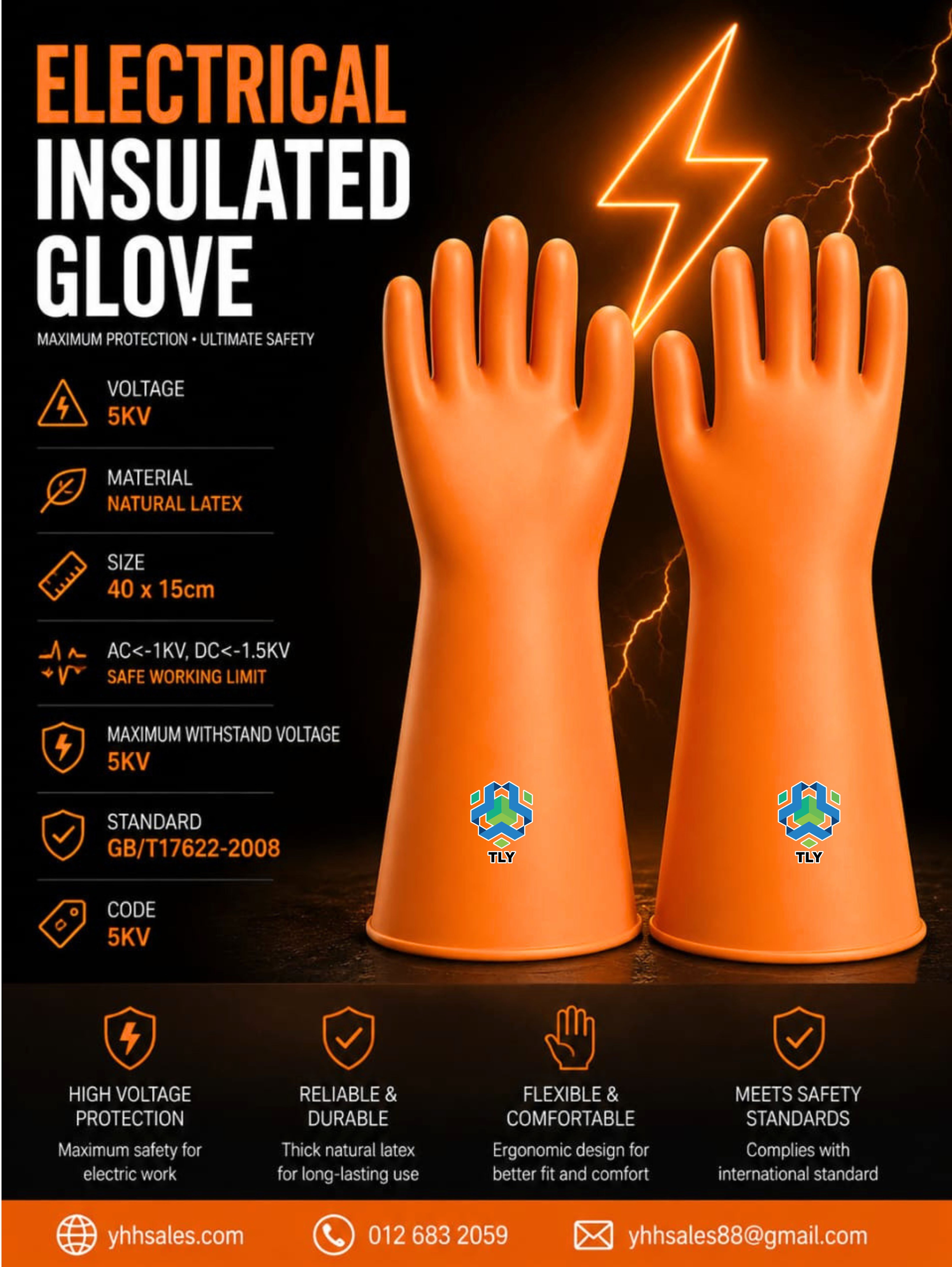 EAB08 Electrical Insulated Glove 5KV