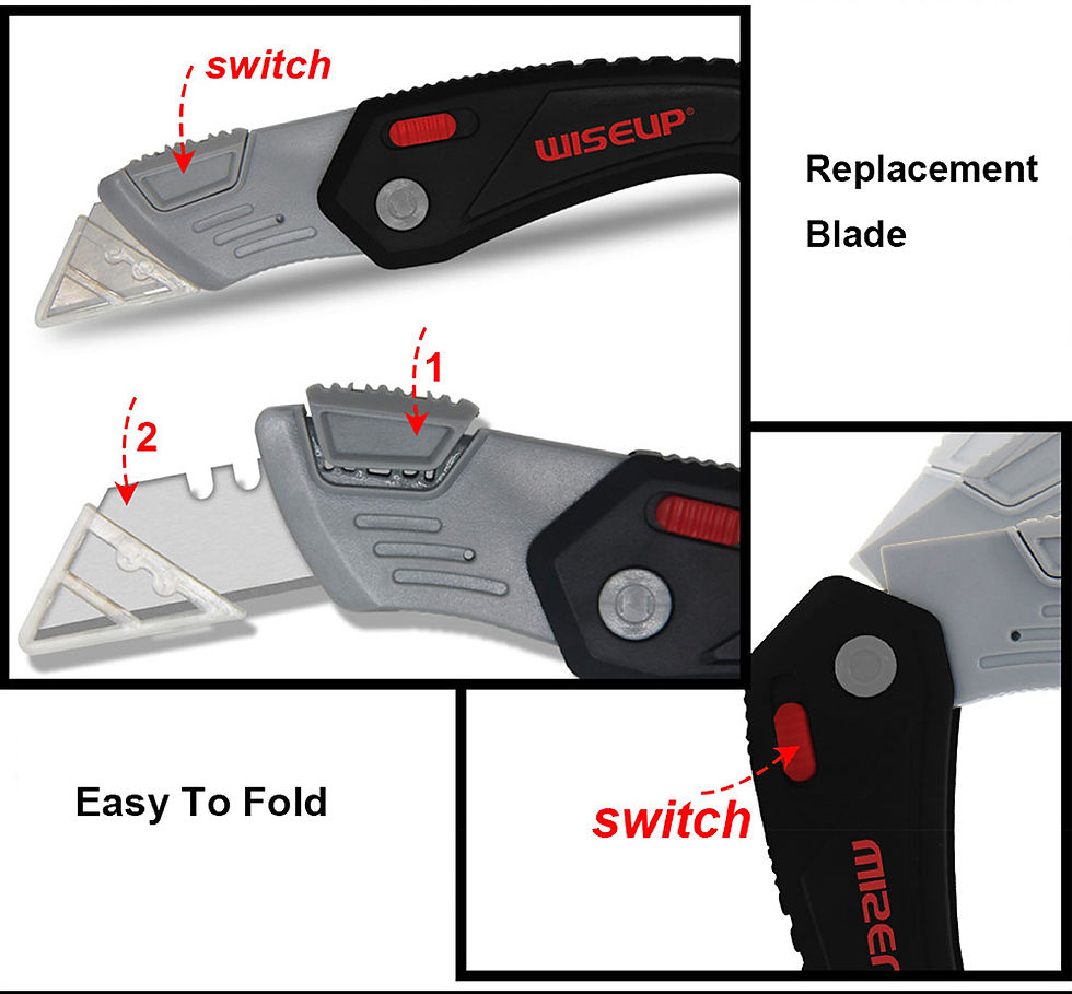 Thumbnail: JBI01 Wiseup Heavy Duty Utility Folded Working Knife 100101