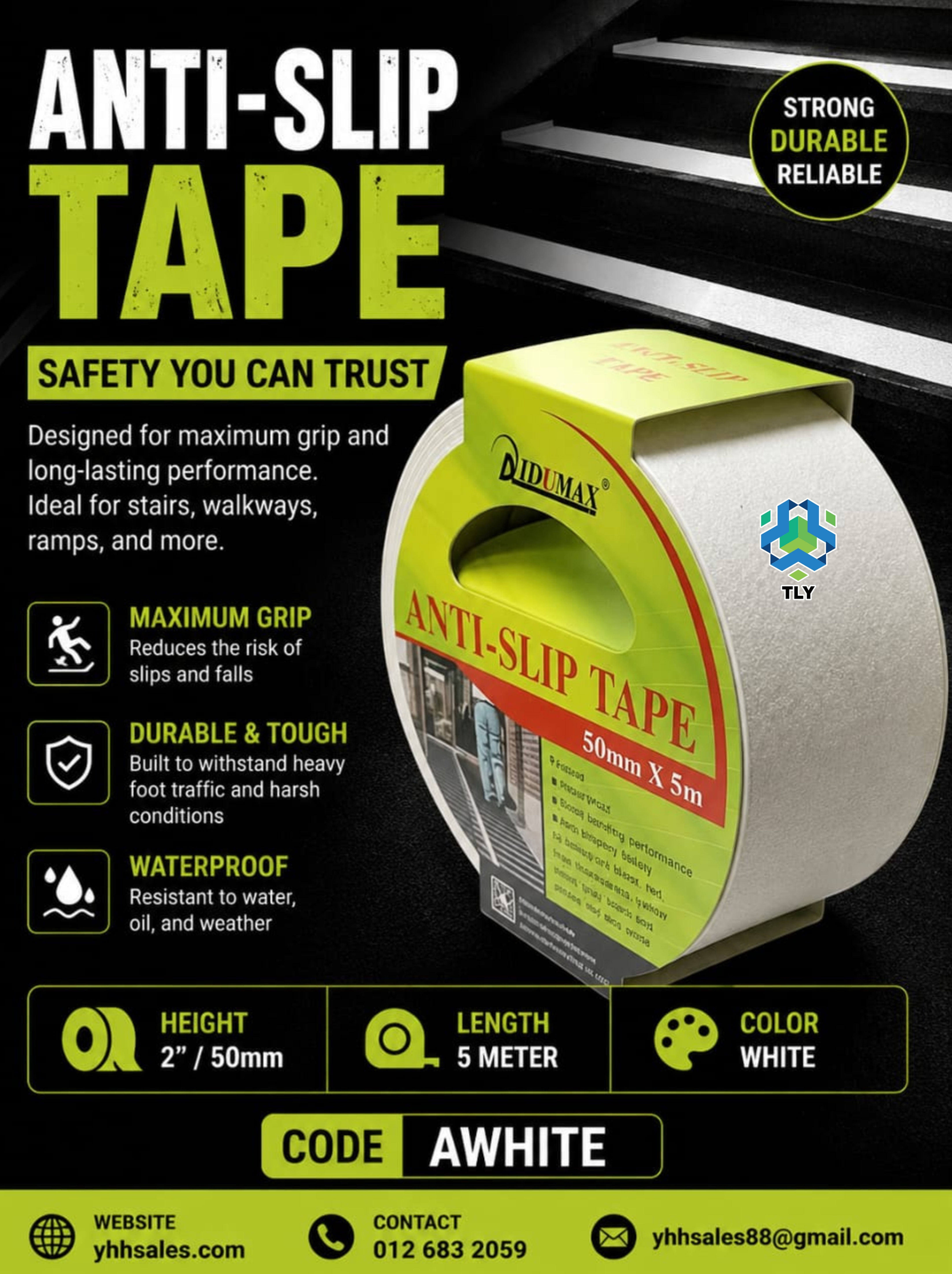 EJD05 Anti-Slip Tape Sticker - White