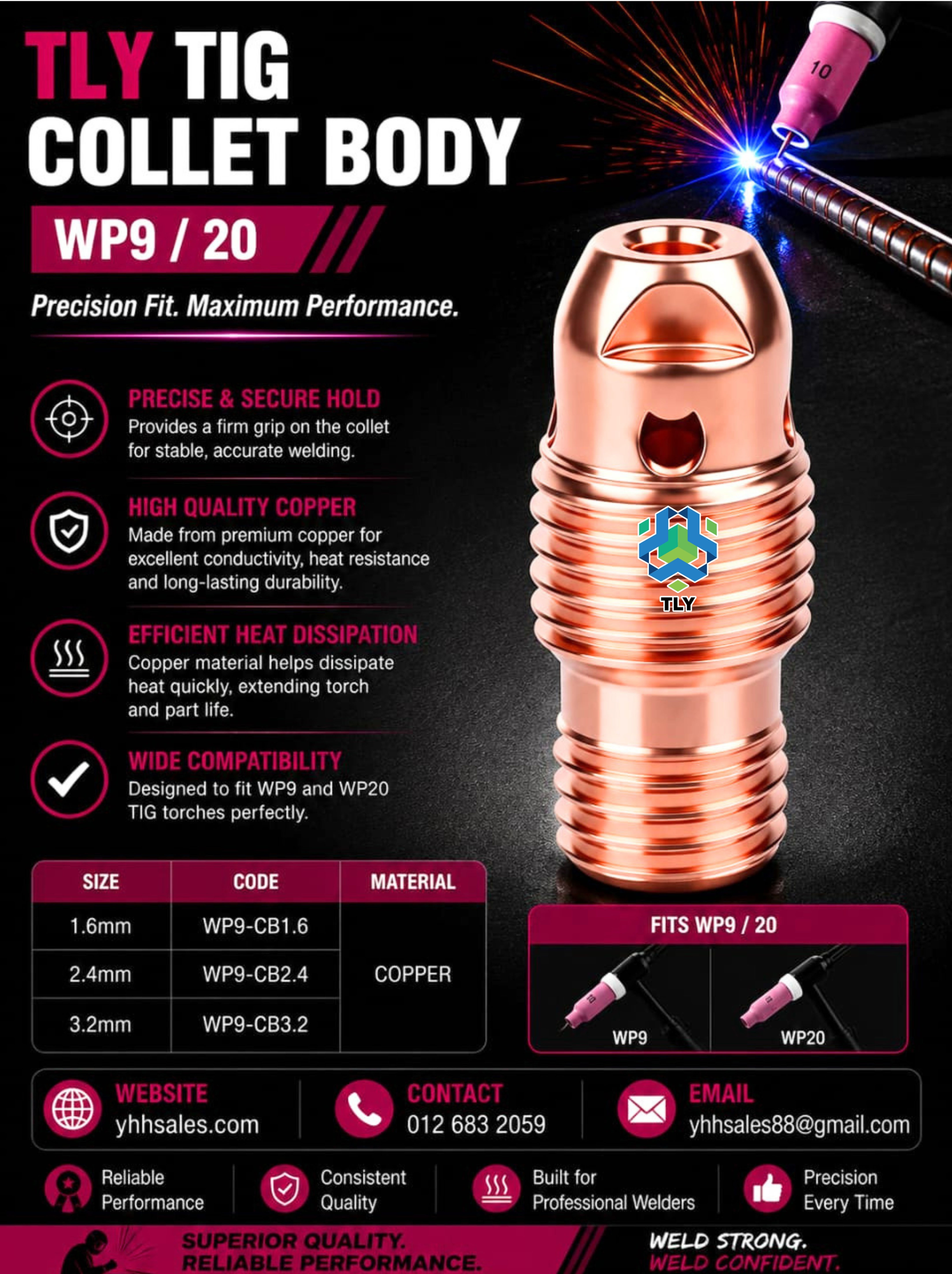 FIED03 Tig WP9 / 20 - Collet Body