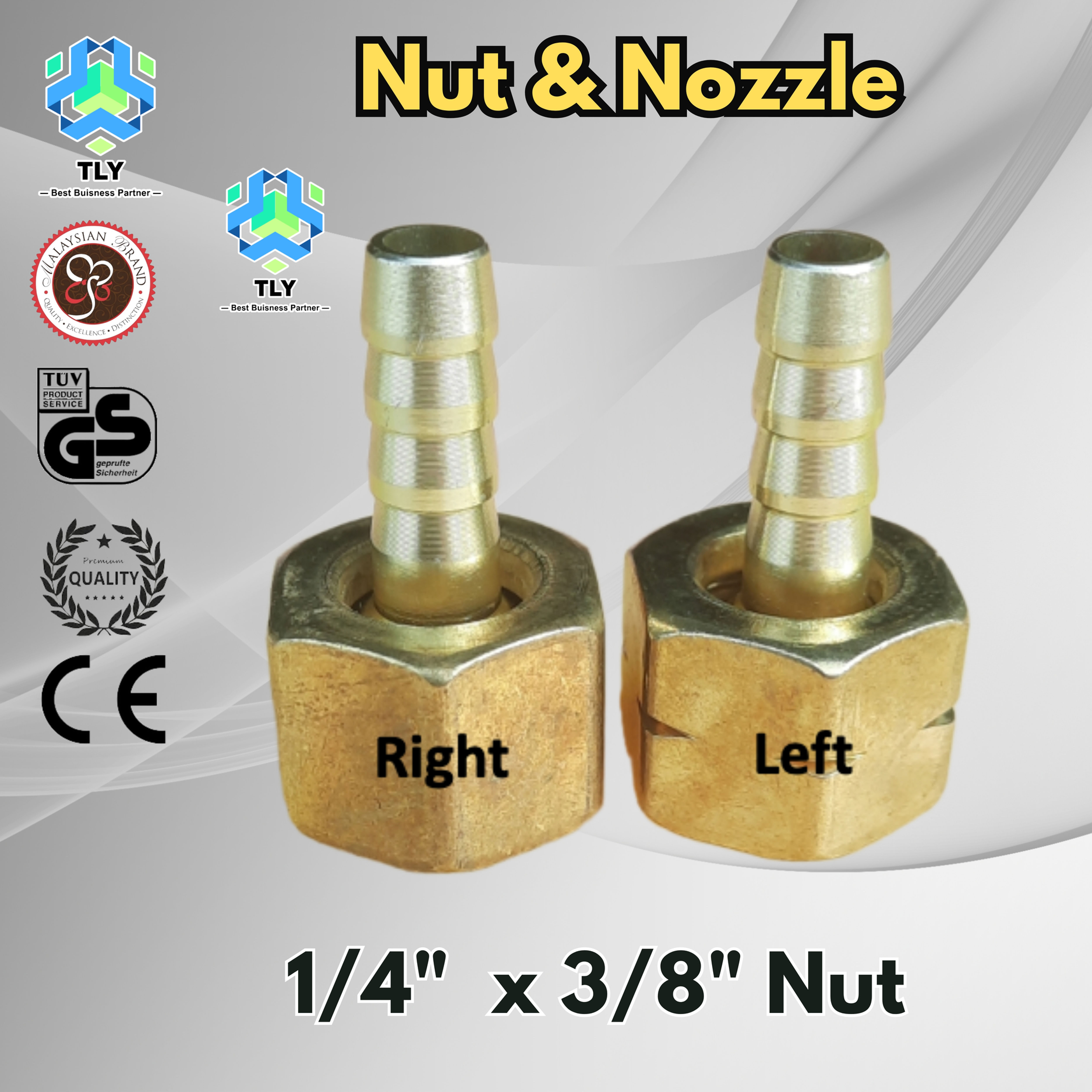 FGH01 Nut And Nozzle - 1/4" x 3/8" Nut