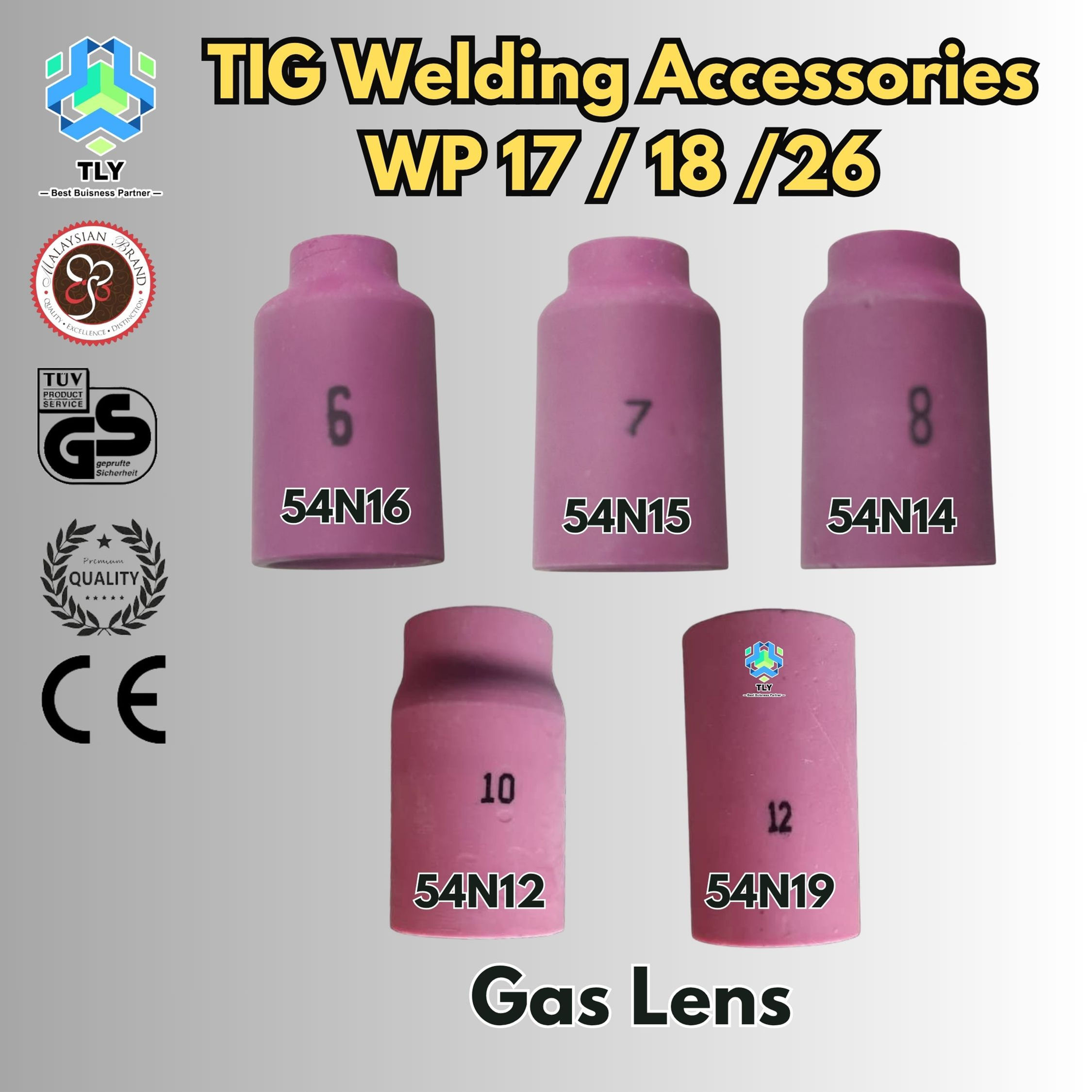 FIEC01 Tig WP17 / 18 /26 Gas Lens 54N Series