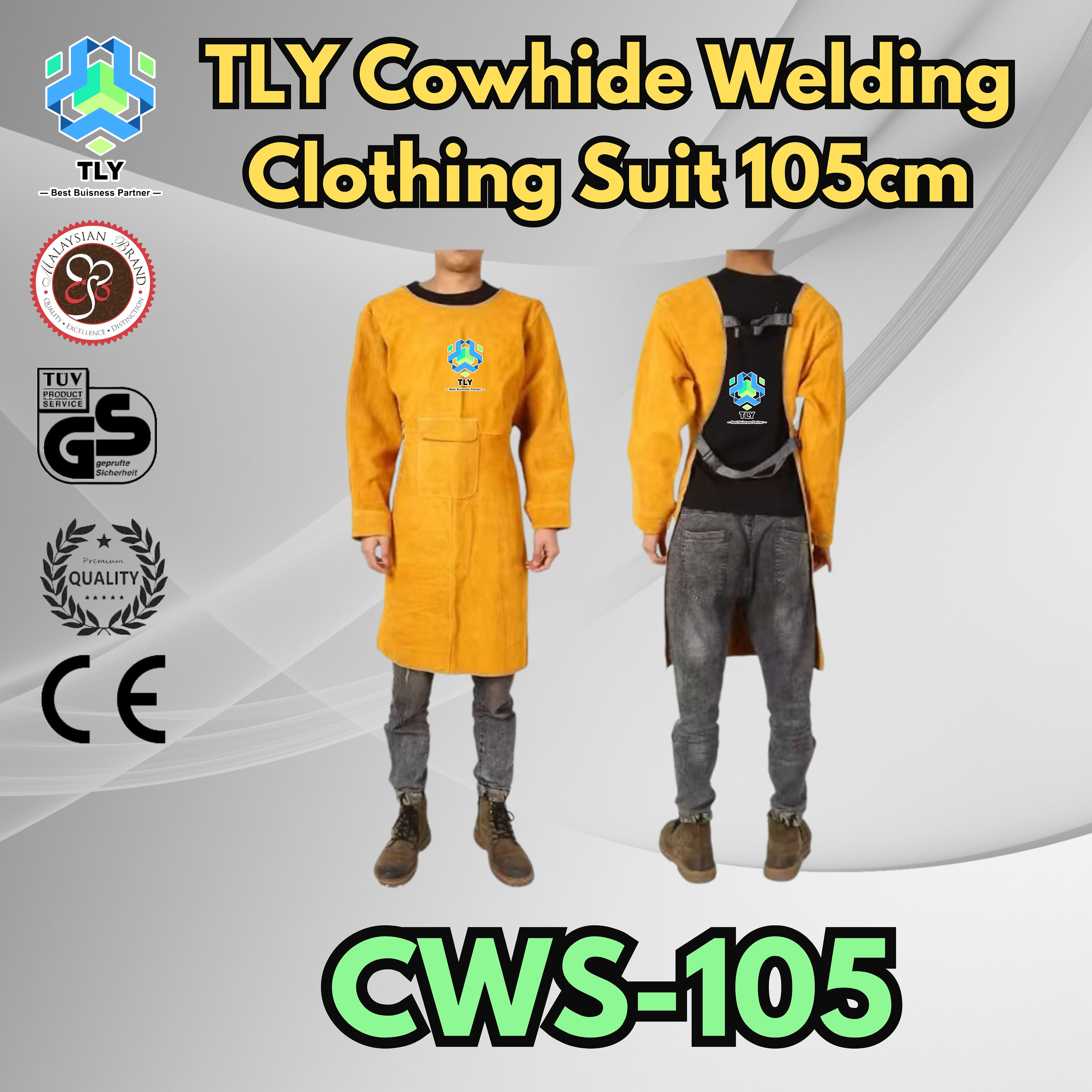 FGA06 TLY Cowhide Welding Clothing Suit 105cm