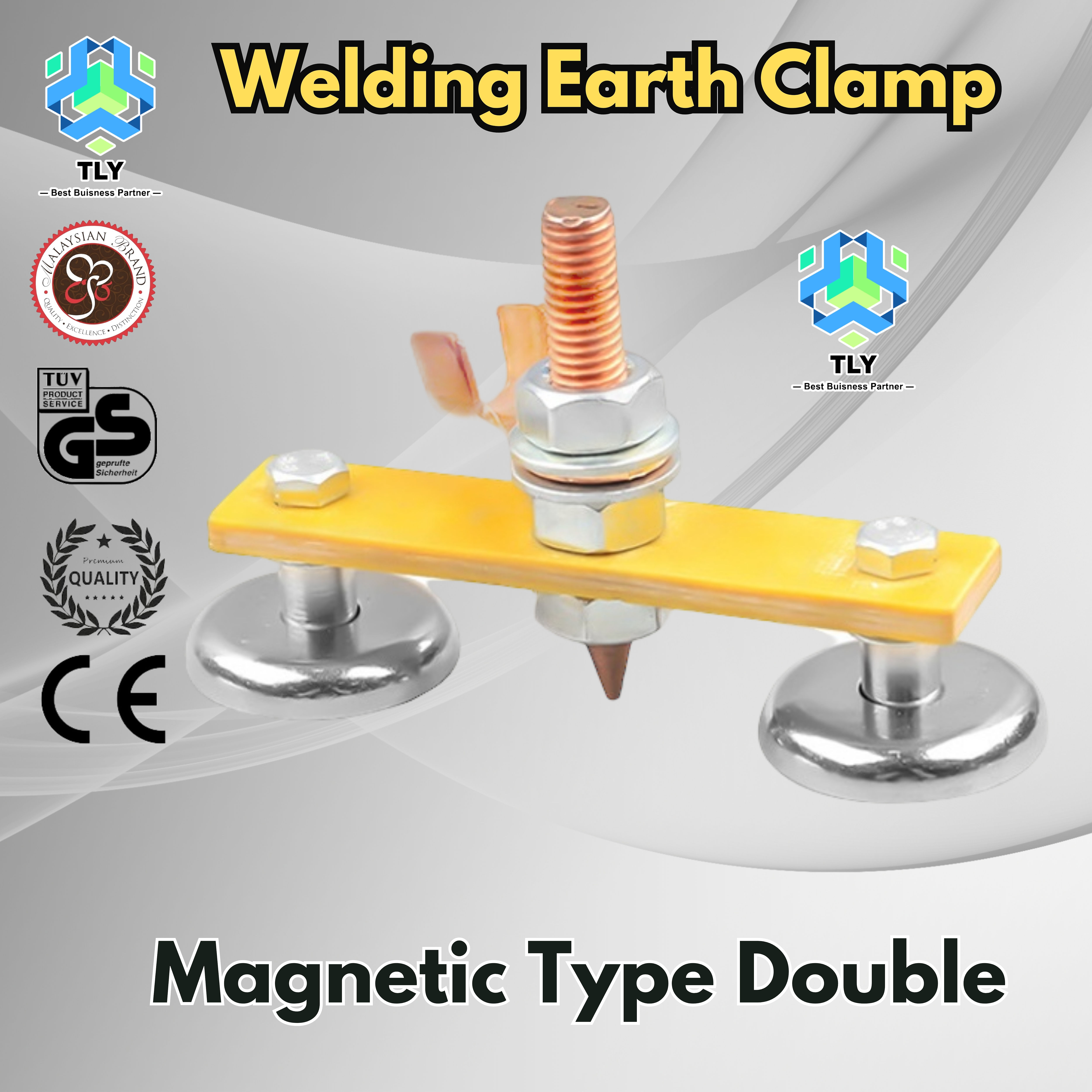 FDD01 Magnetic Earth Clamp - Double Magnetic