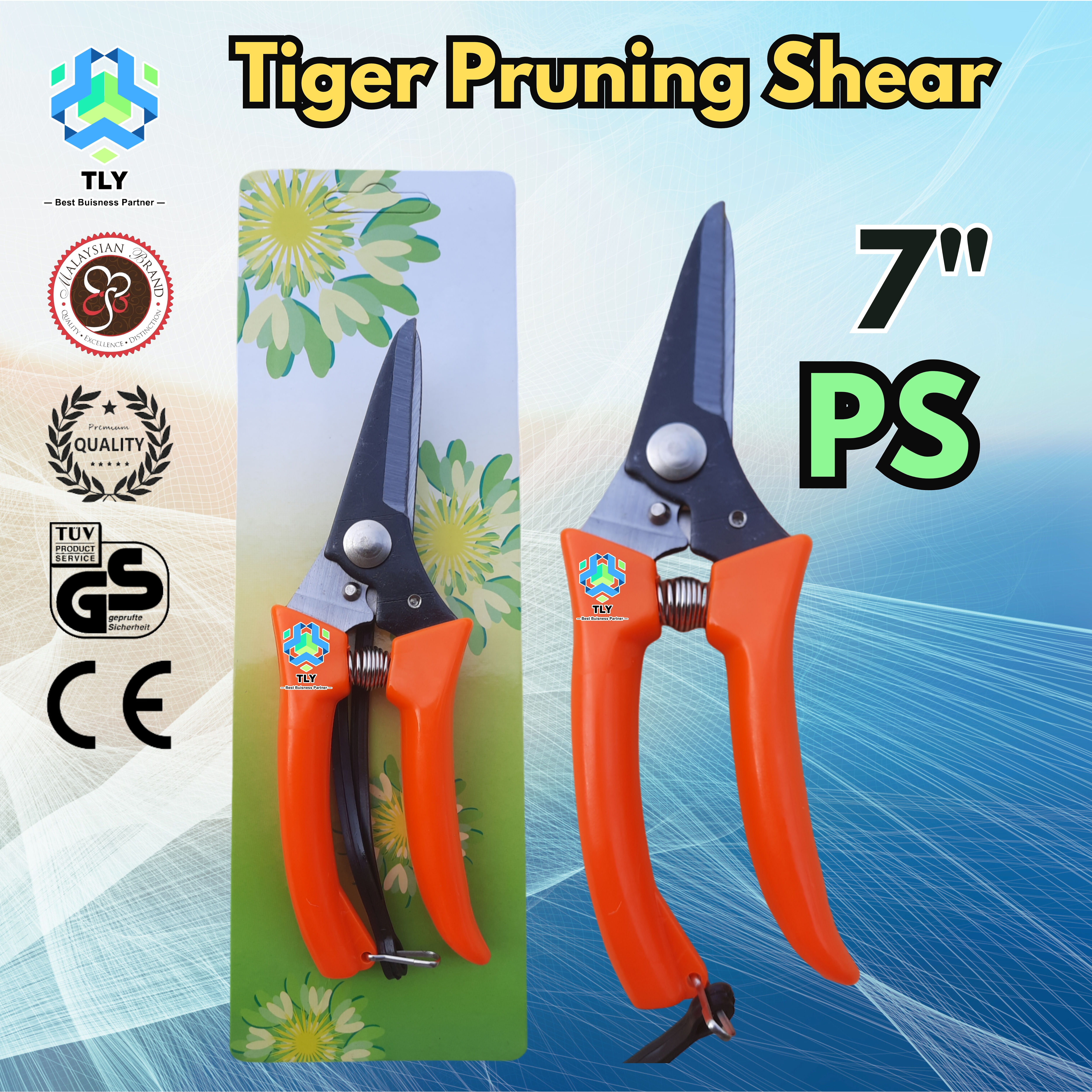OCB02 7" Tiger Pruning Shear PS