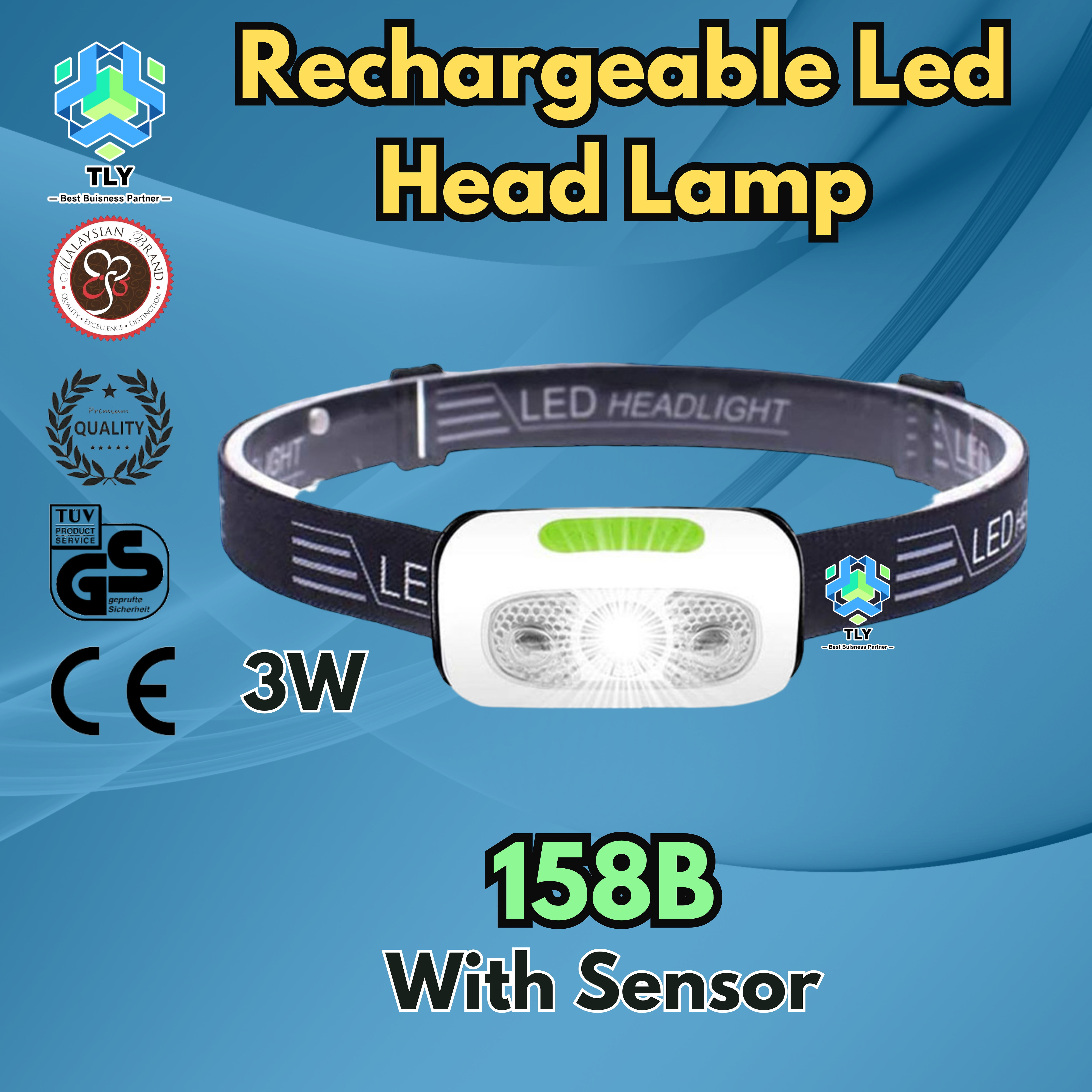 GFA02 Rechargeable Led Head Lamp 158B With Sensor