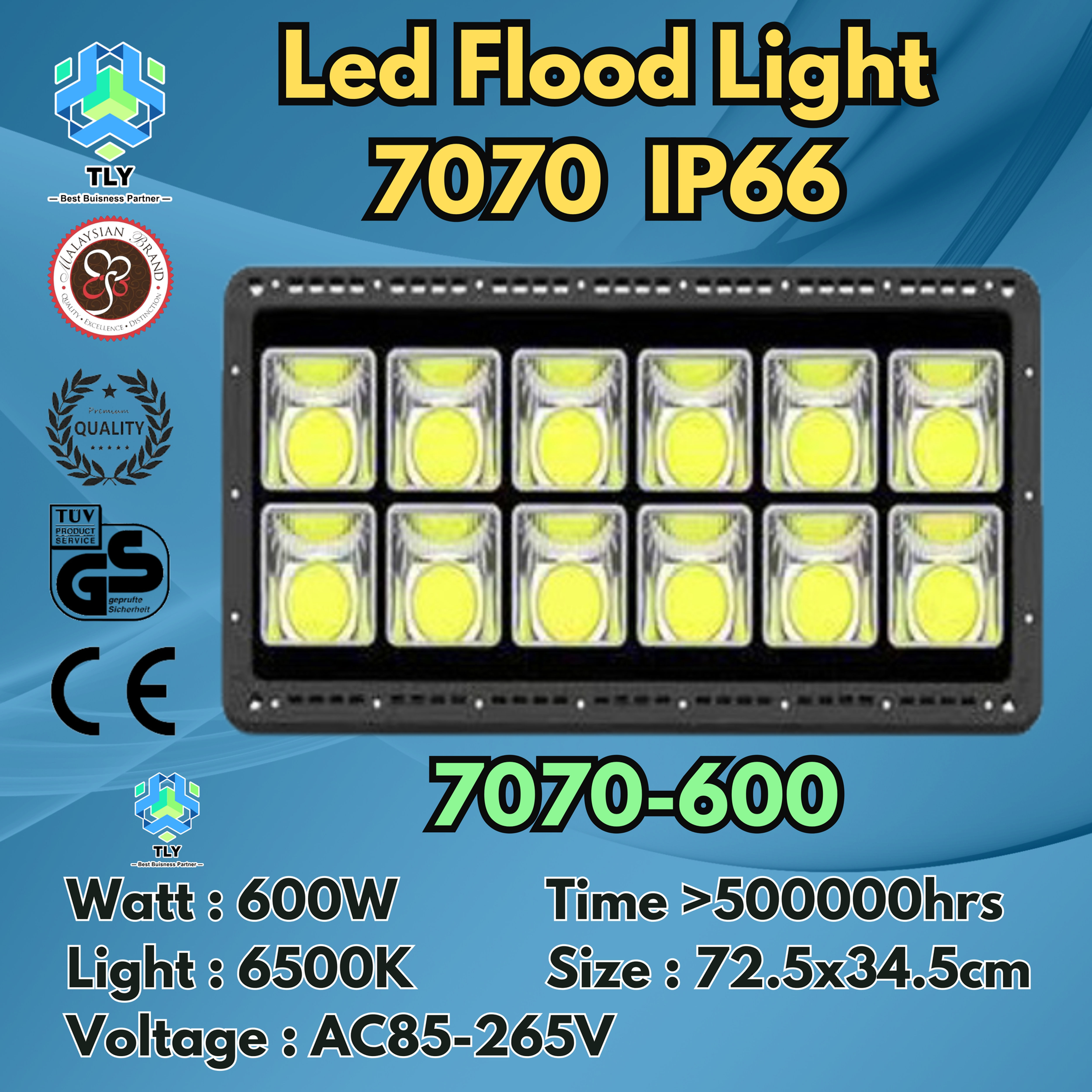 GHB07 Led Flood Light IP66 7070 600W