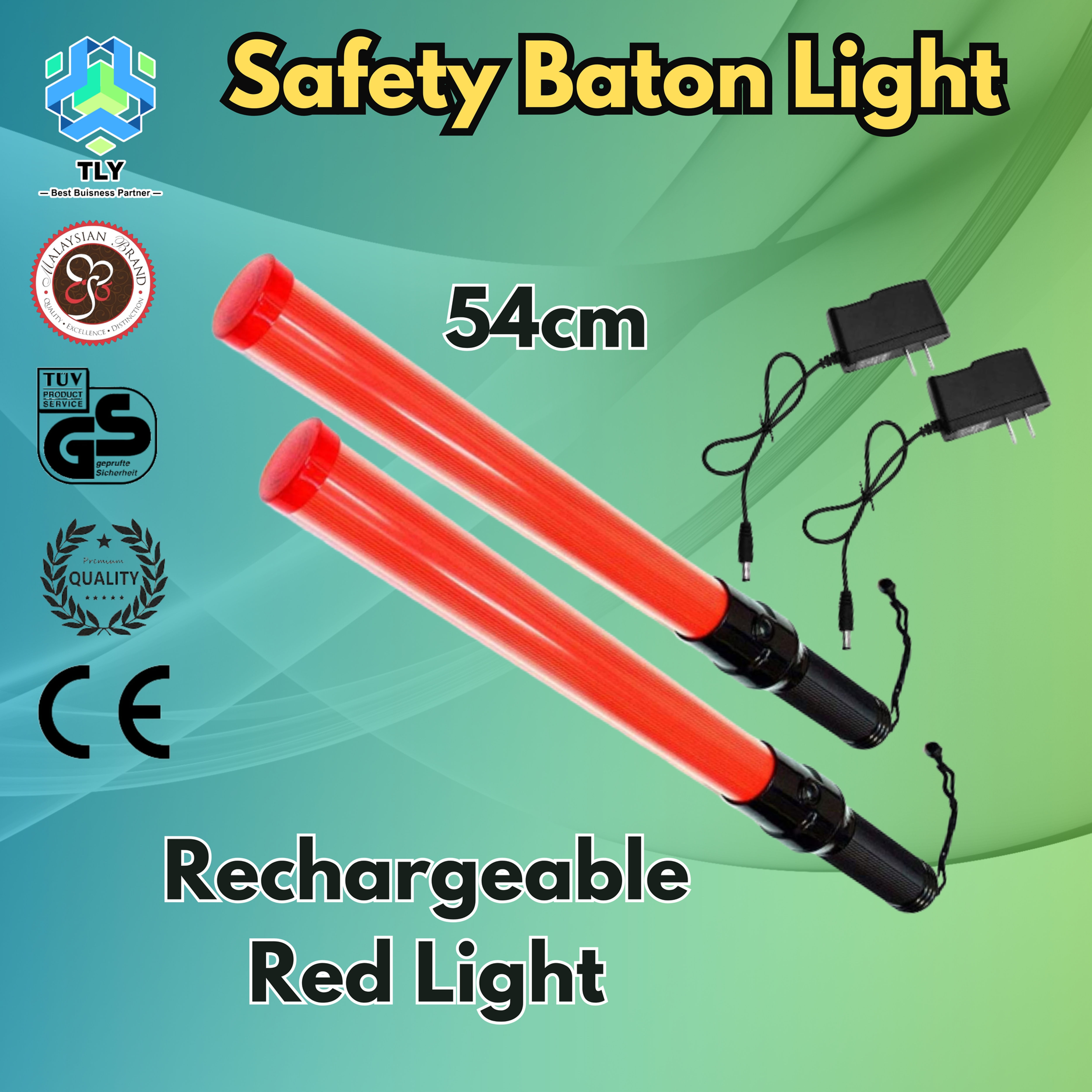 EHB04 Safety Baton Light - BL4 Rechareable Red Light