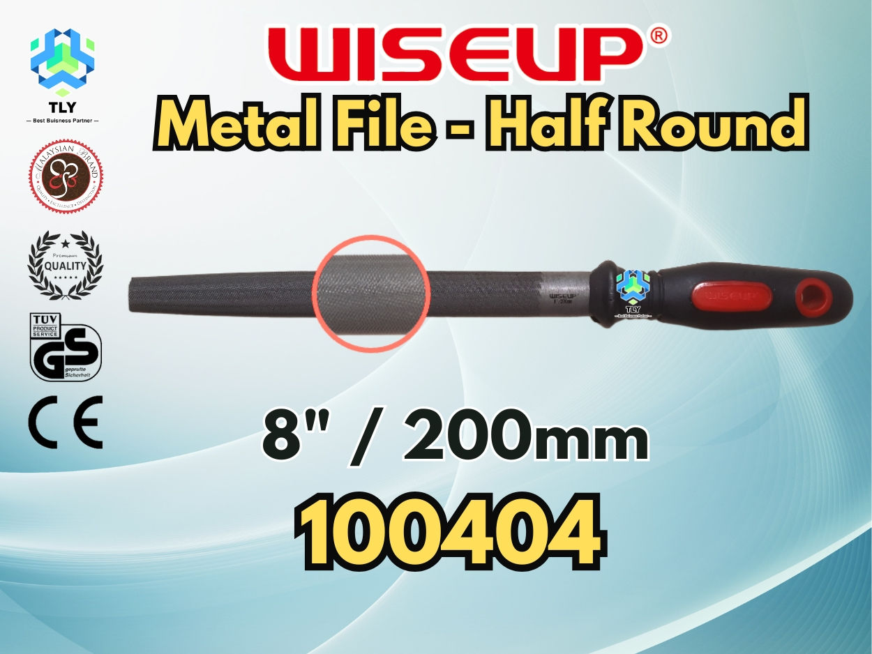 JRB01 Wiseup Metal File Half Round 100404