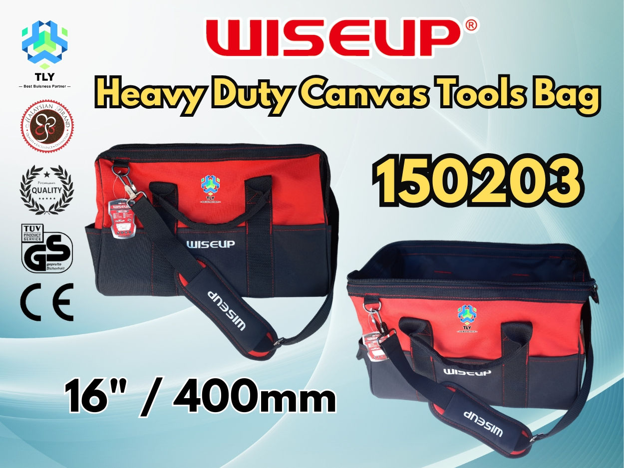 JJA02 Wiseup Heavy Duty 16" Canvas Tools Bag 150203