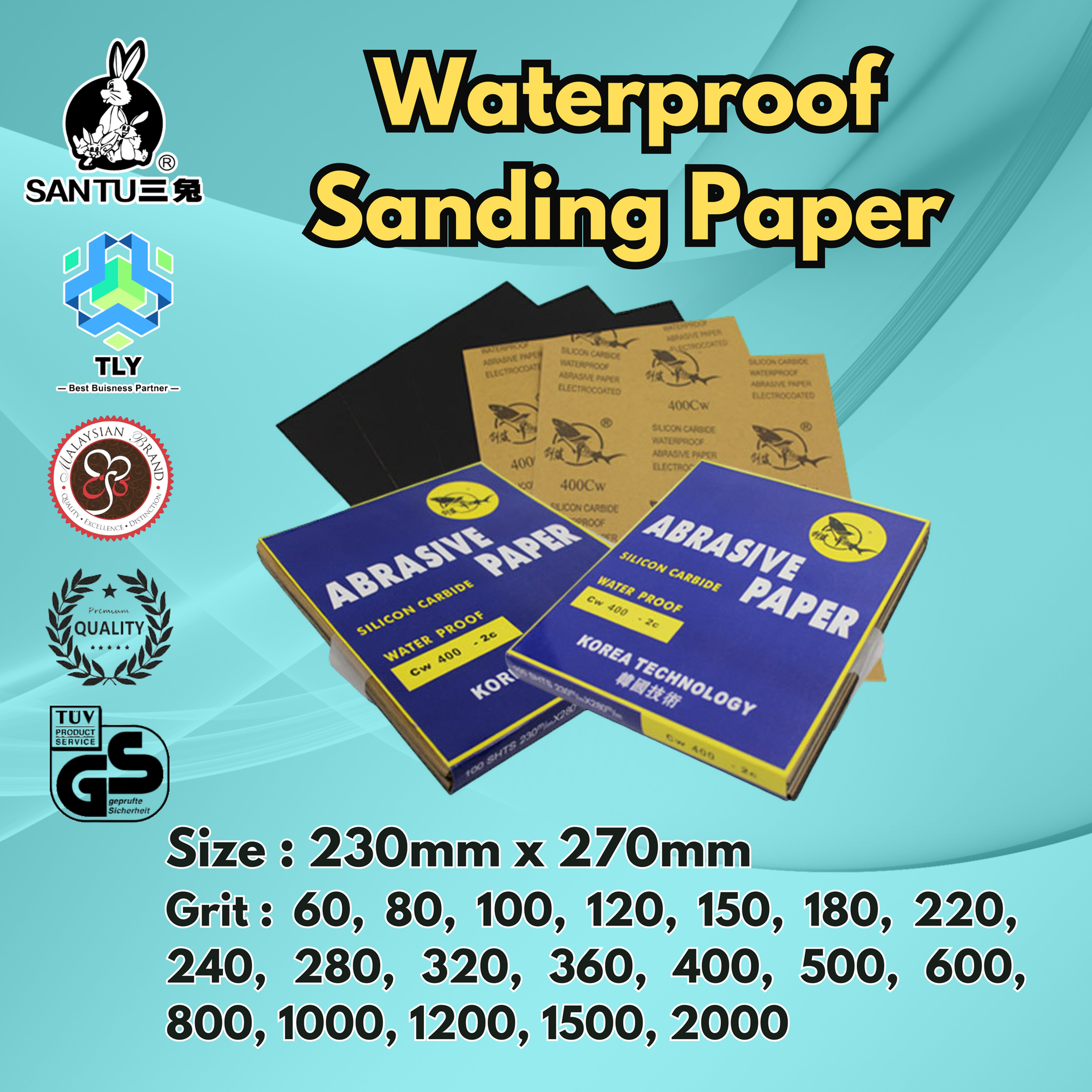 CBCC01 - Sanding Disc - Waterproof Sanding Paper
