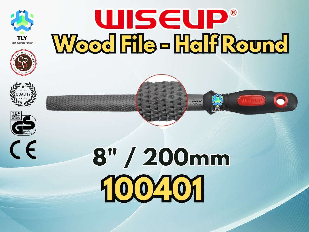 JRA01 Wiseup Wood File Half Round 100401