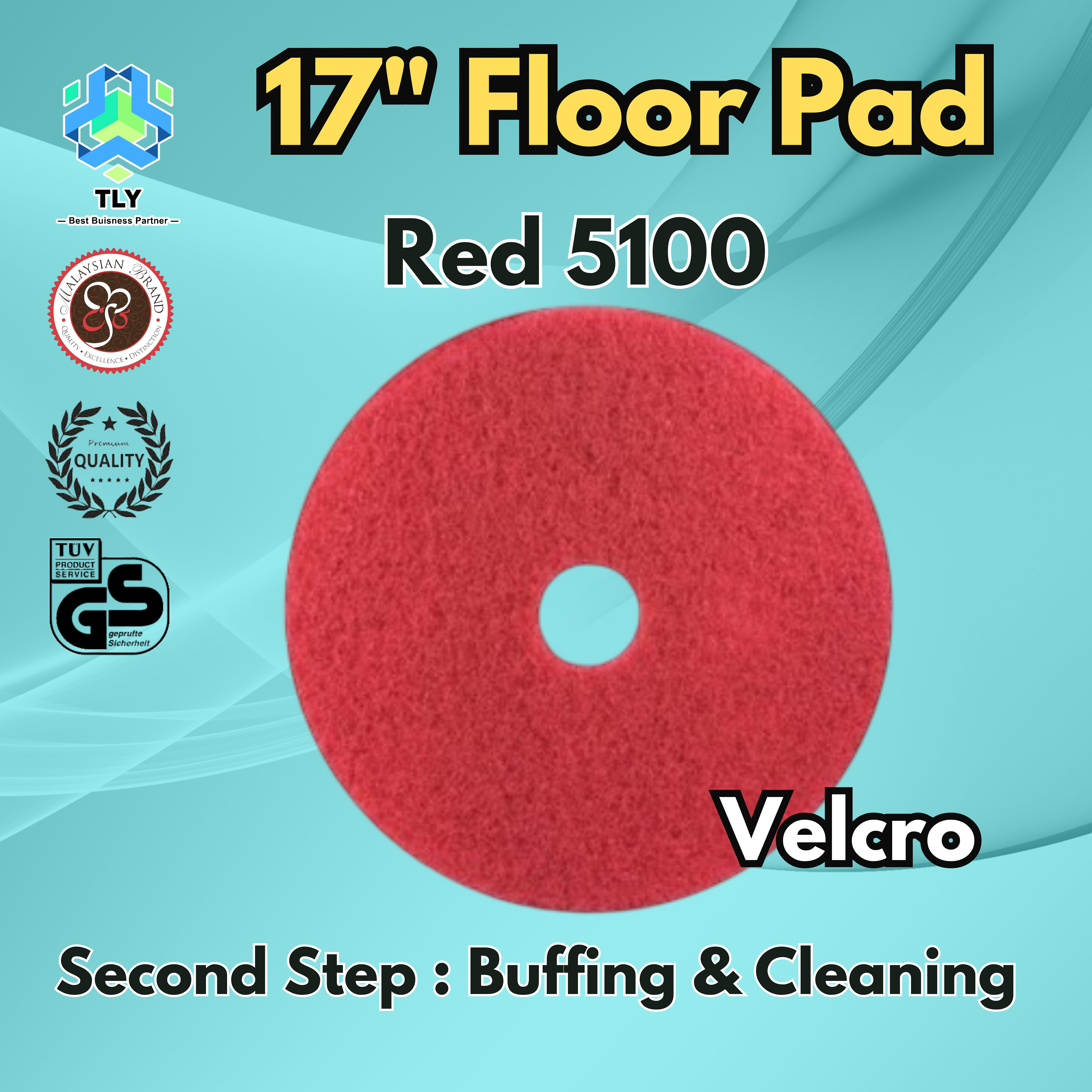 CED02 17" Floor Pad - Red