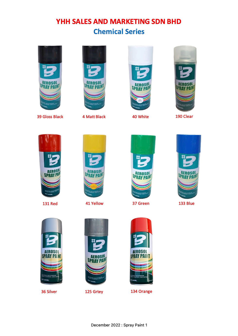 Thumbnail: LIC02 400ml High Temperature Spray Paint Black 1200B
