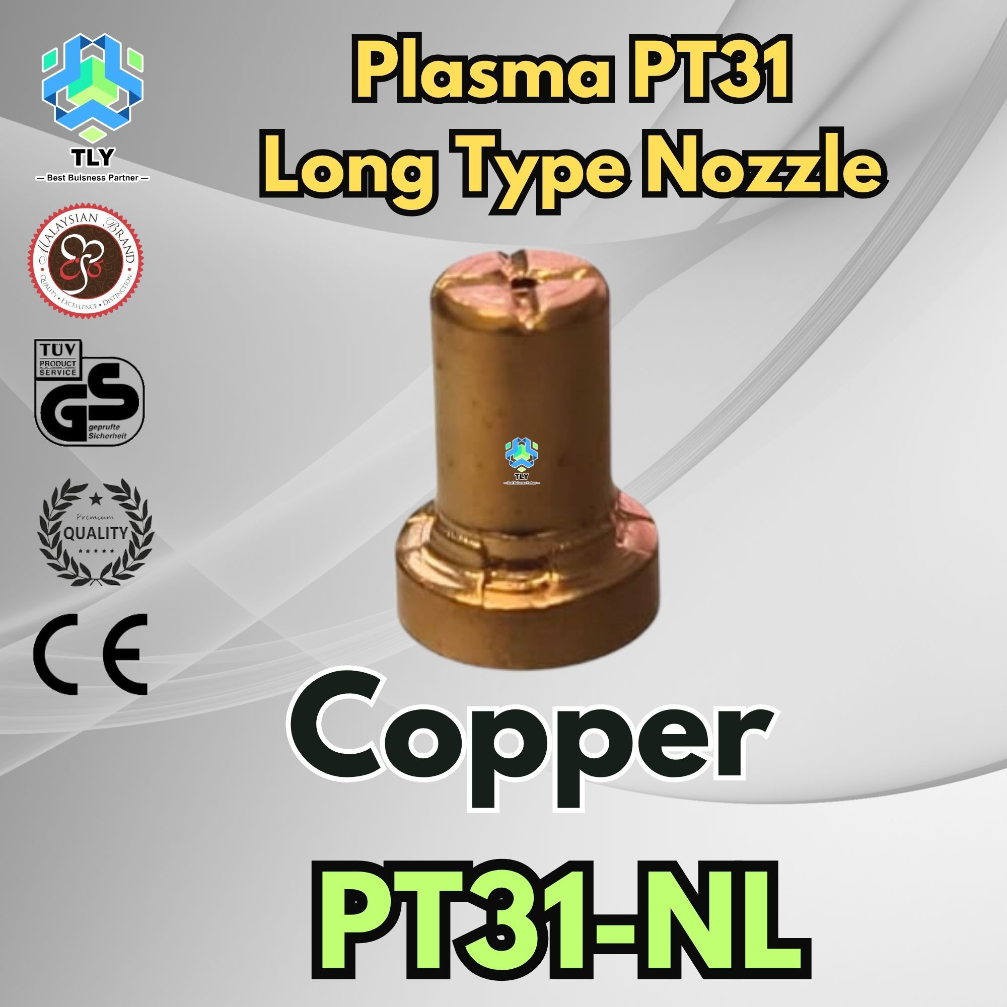 FIFC04 Plasma PT31 Copper Nozzle Long