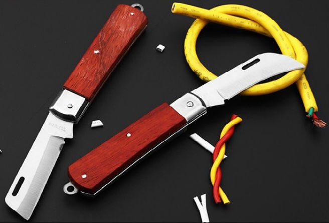 Thumbnail: JBJ02 Wiseup Heavy Duty Folded Electrician Working Knife 100602